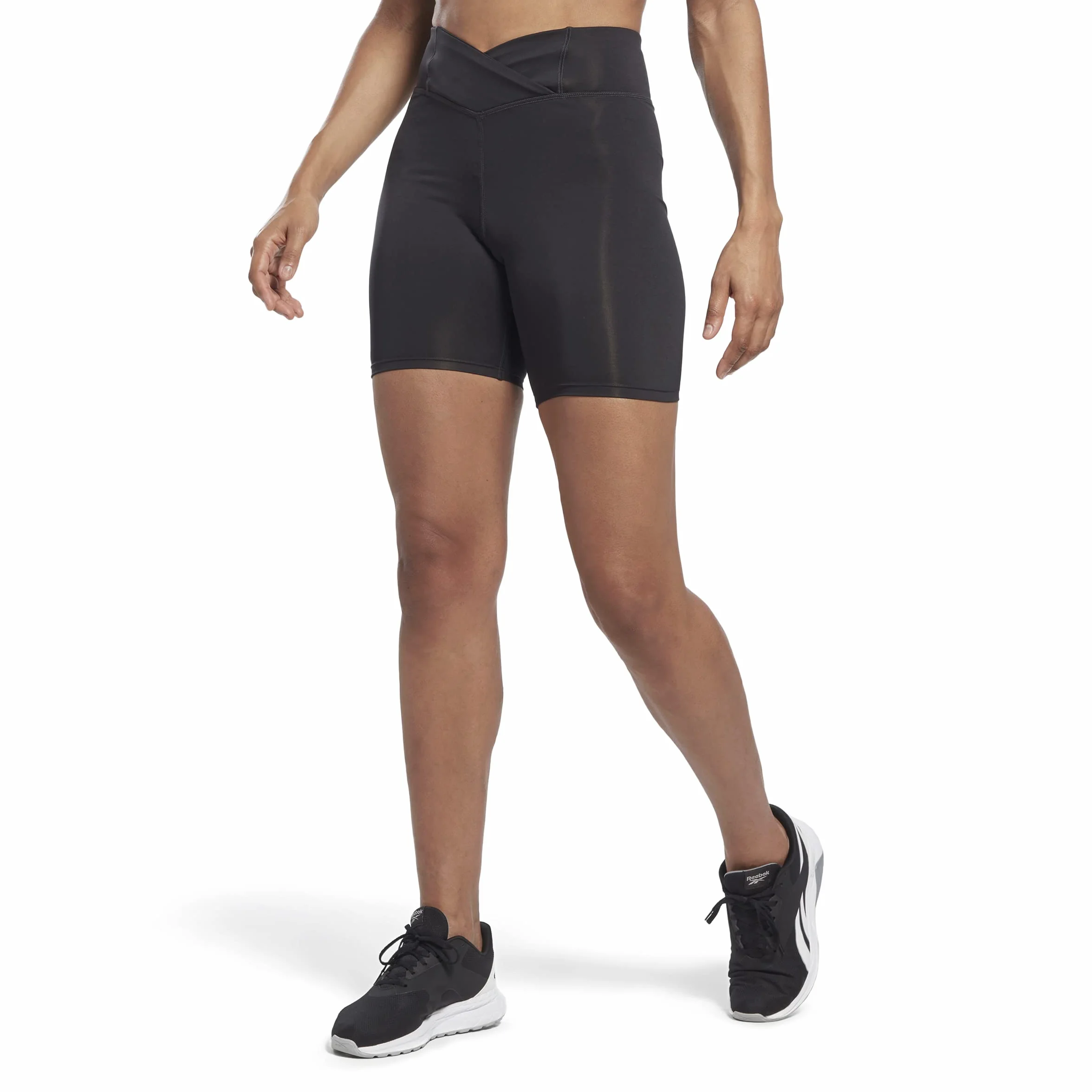 Reebok Pp Basic Bike Short - Reebok PP BASIC BIKE SHORT NGHBLK Damskie Rajstopy treningowe Kobiety