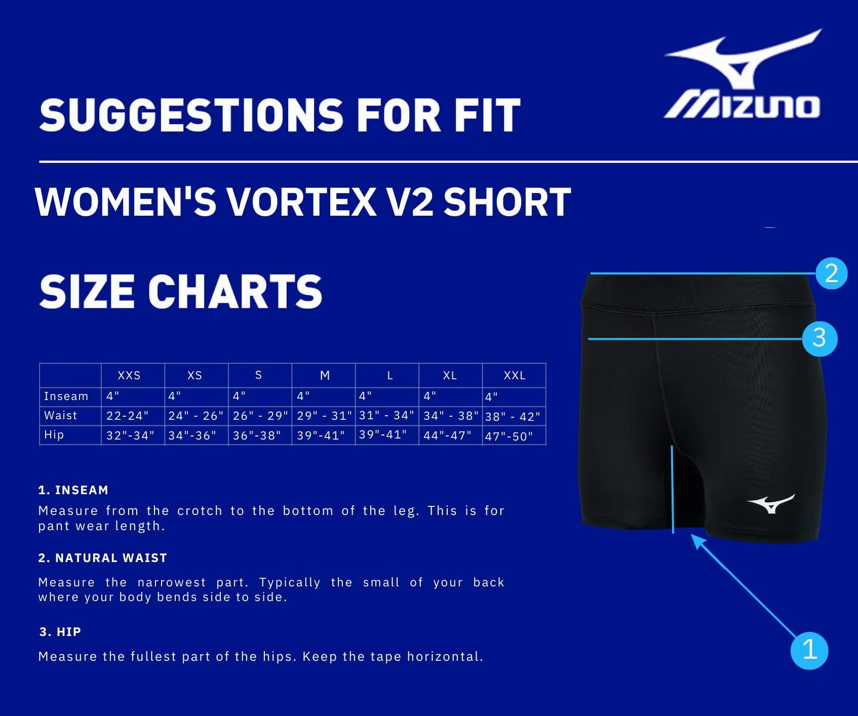 Mizuno Szorty do siatkówki Vortex V2 - Shorty Kobiety