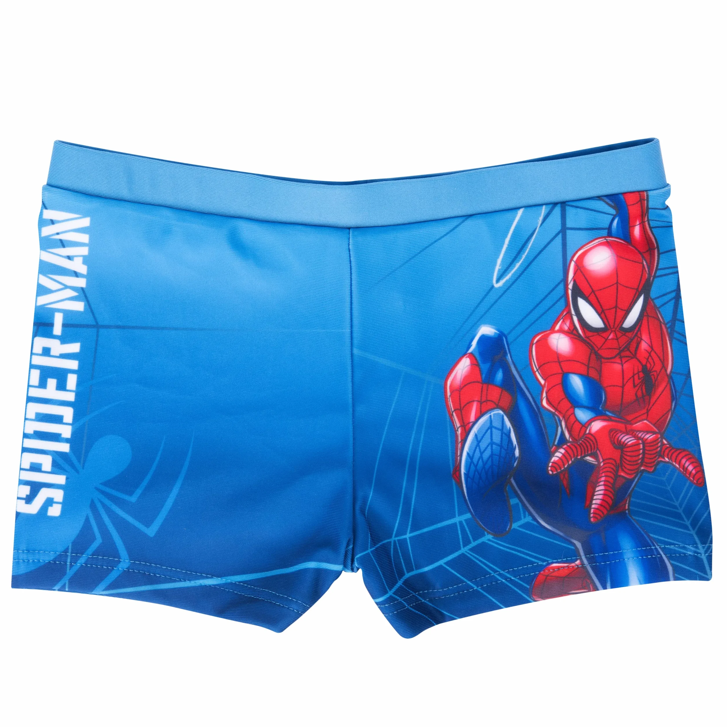 Marvel Spiderman kąpielówki dla chłopców, spodnie kąpielowe, spodnie dziecięce, niebieskie