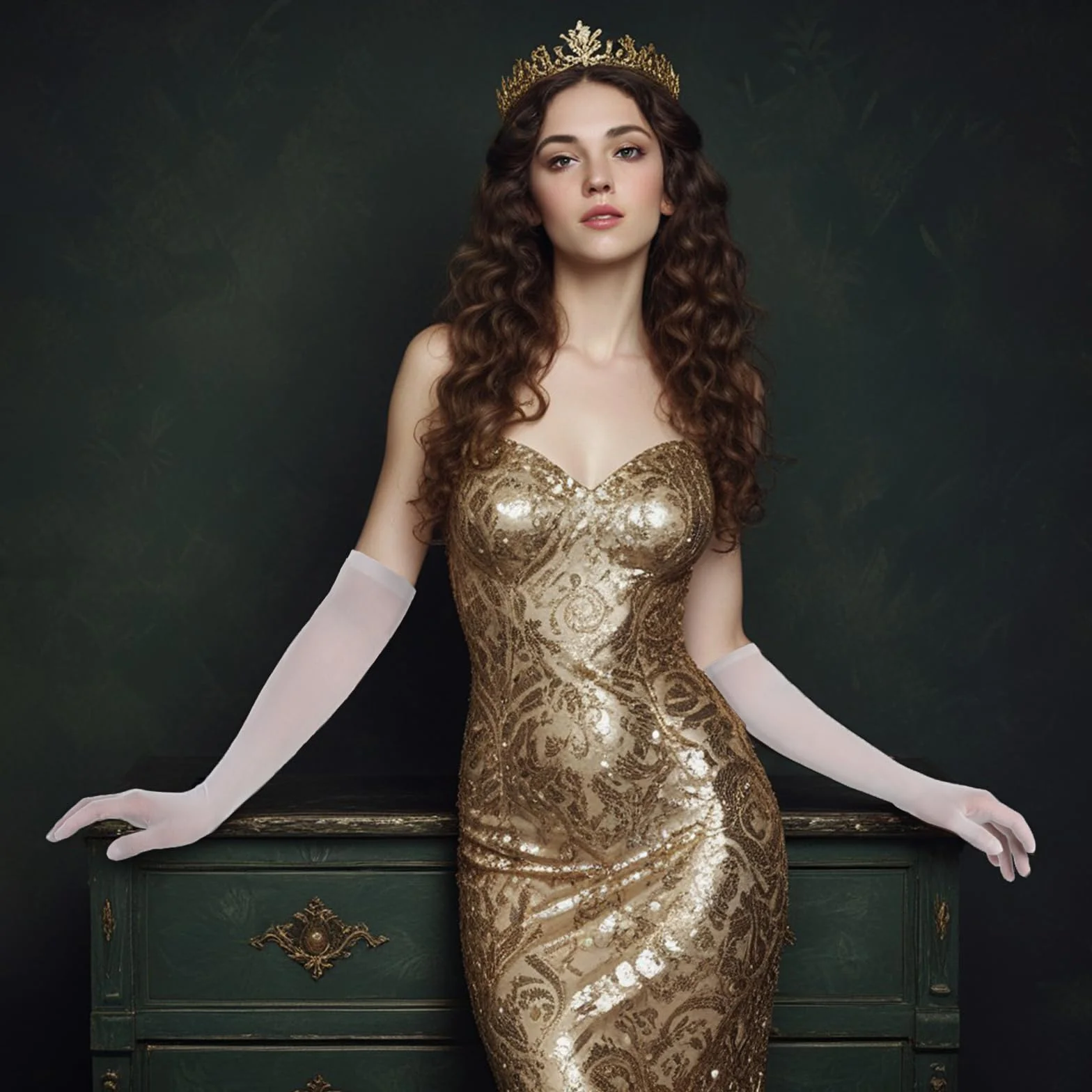Eleganckie białe tiulowe rękawiczki operowe dla kobiet - Cosplay, ślub, herbata, bal kostiumowy, karnawał, maskaradka, wesele w masce, Halloween