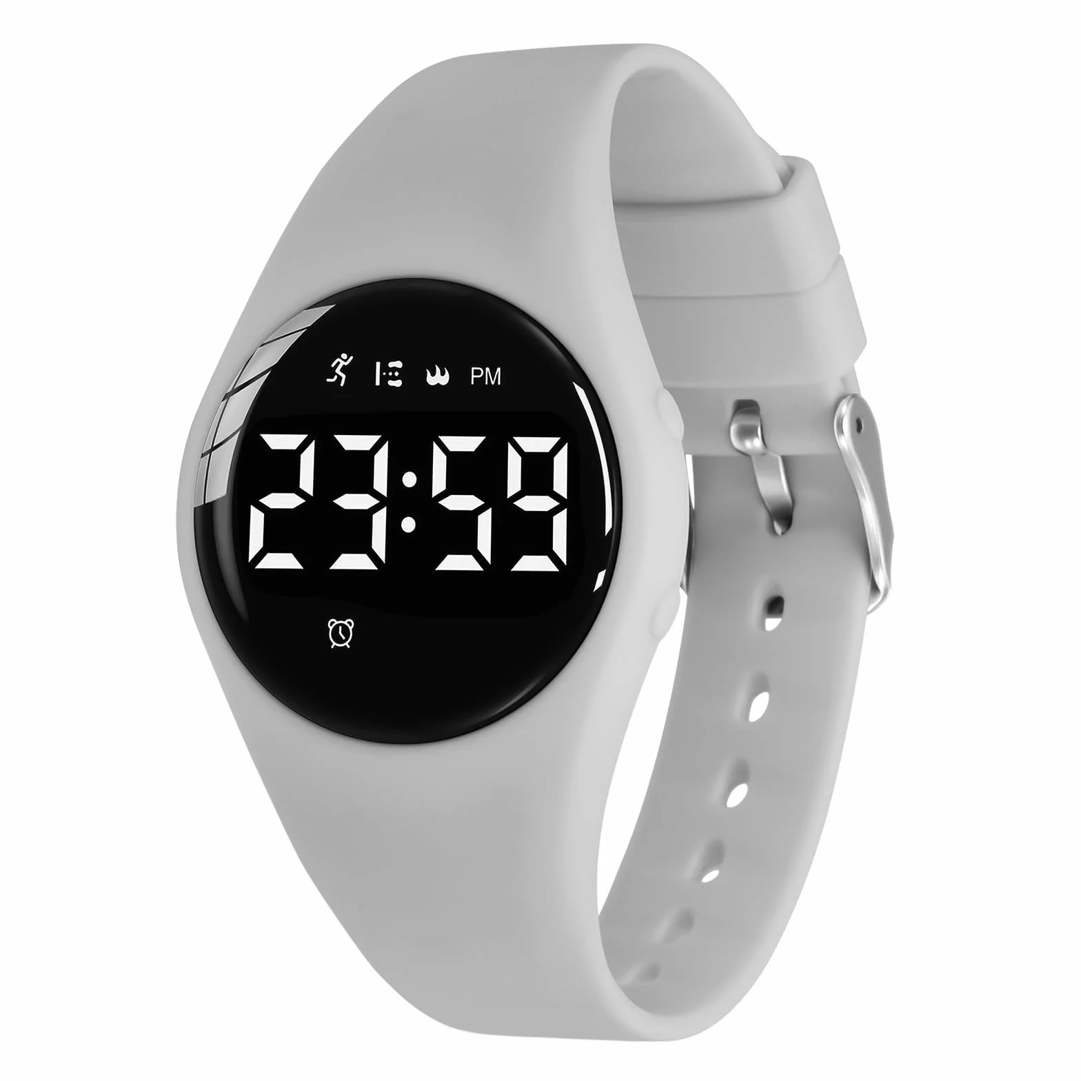 aswan watch Zegarek cyfrowy dla dzieci, dziewcząt, chłopców, z krokomierzem, budzikiem, stoperem, światłem, datownikiem, sportowy zegarek na rękę bez aplikacji i telefonu komórkowego z silikonowym