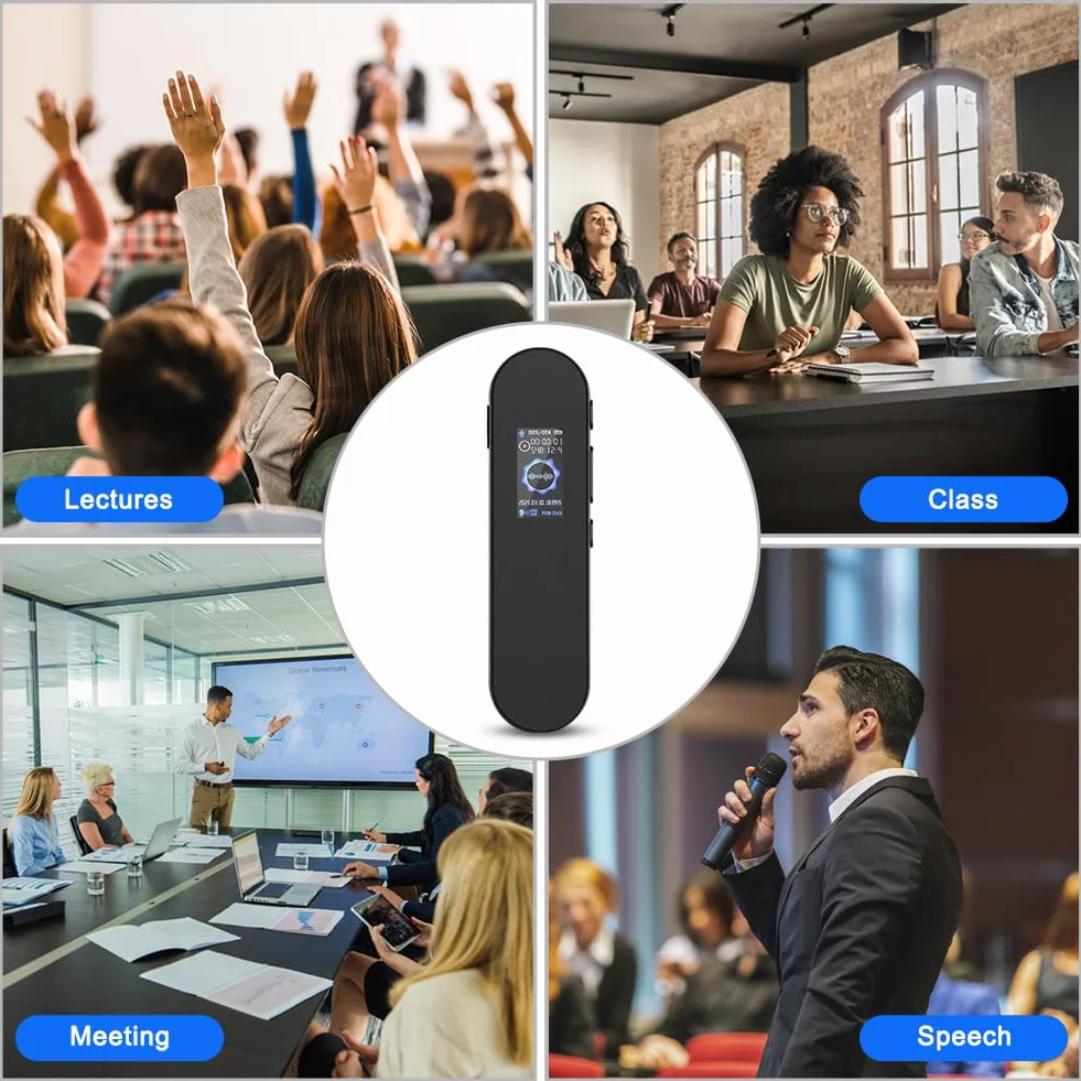 Vicloon 64GB dyktafon i rejestrator dźwięku USB C do klas, konferencji, spotkań i wywiadów