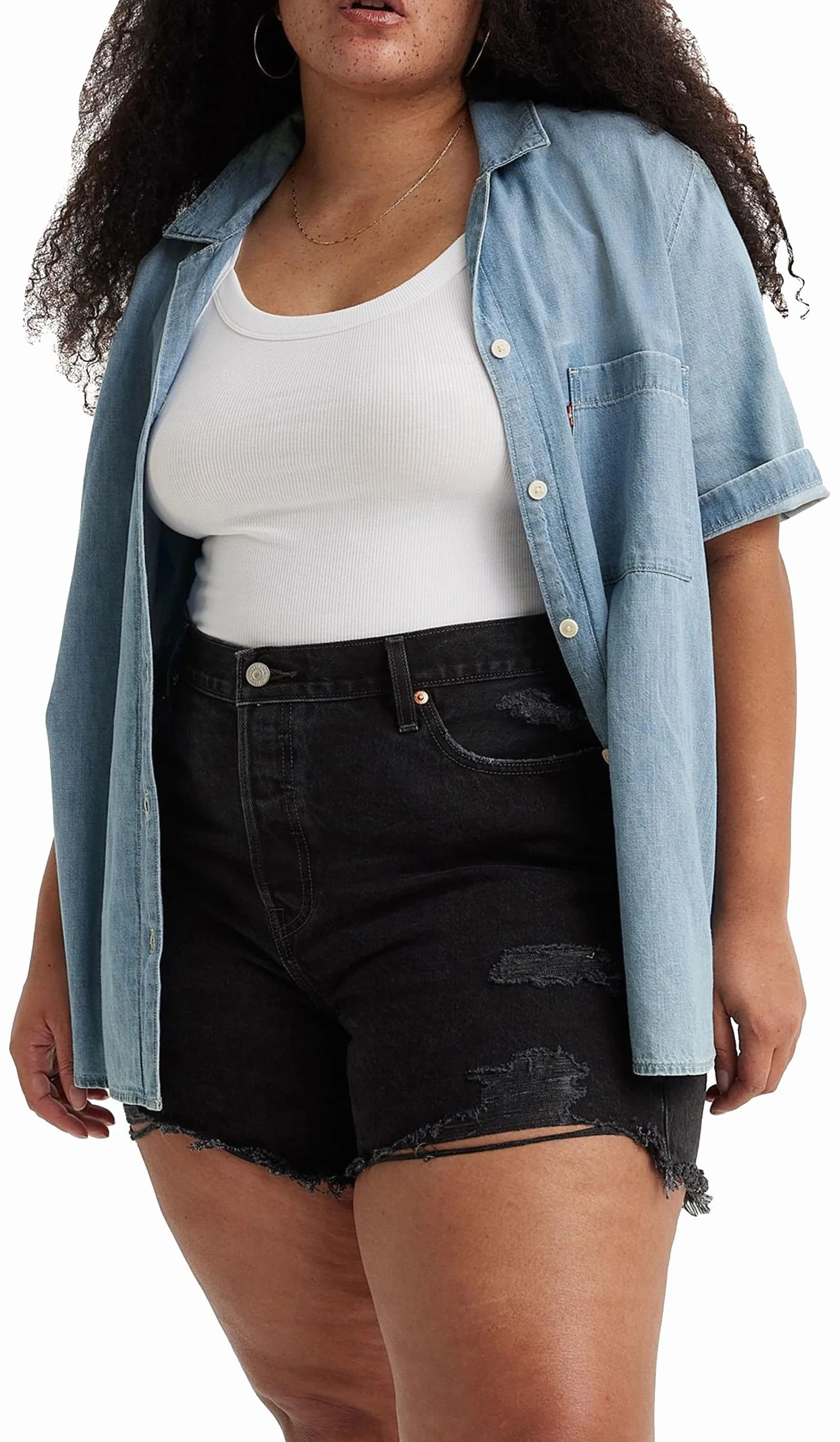 Levi's Plus Size 501® High Rise Shorts - Denim Shorts Kobiety