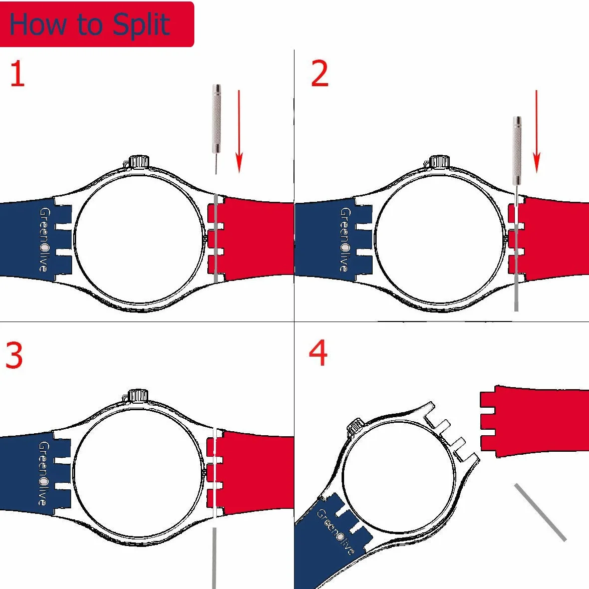 Zapasowy wodoodporny silikonowy gumowy pasek do zegarka Swatch (17 mm, 19 mm, 20 mm), 17 mm, opalizujący, pasek