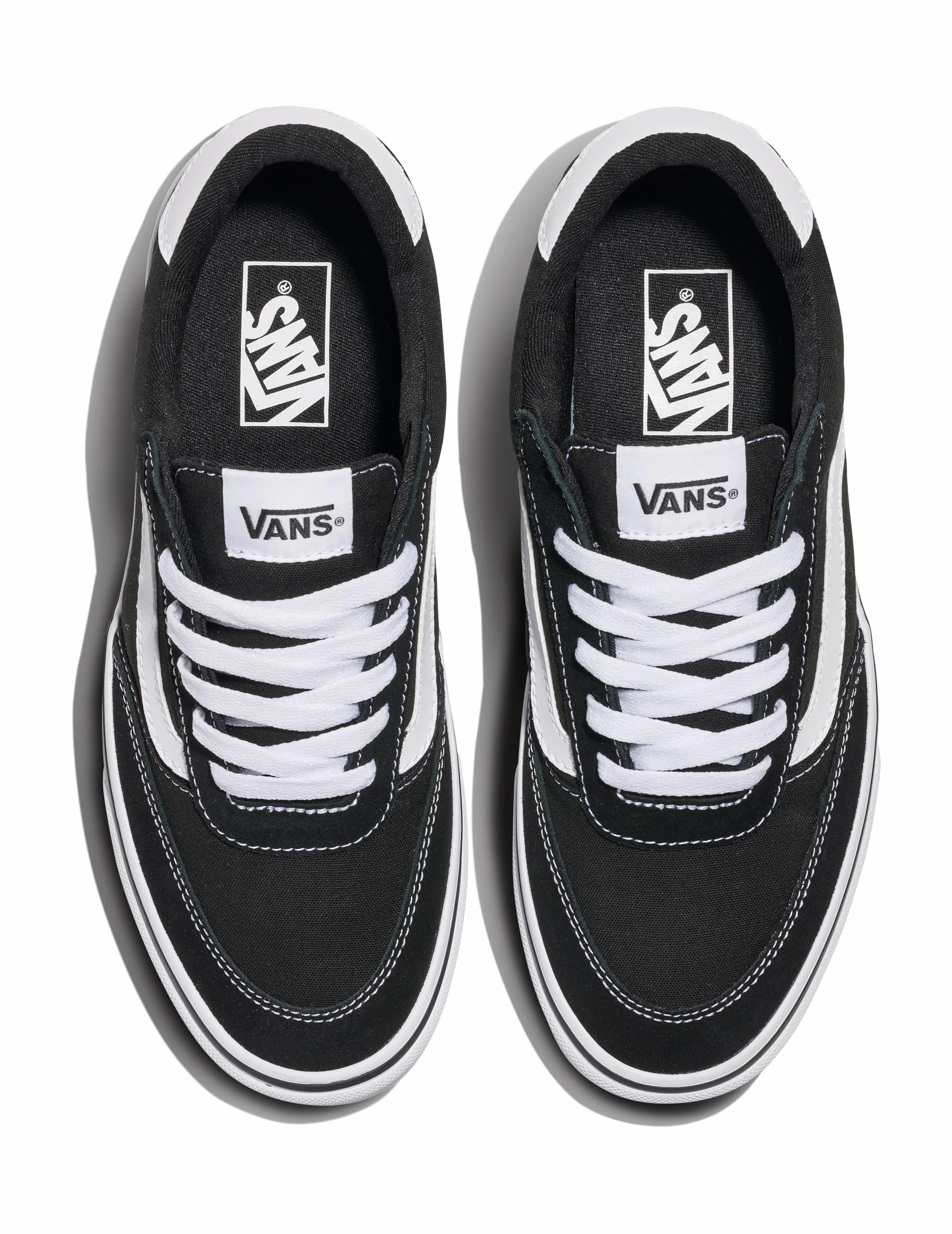 Vans Męski Buty Sportowe Brooklyn Suede, Black/White