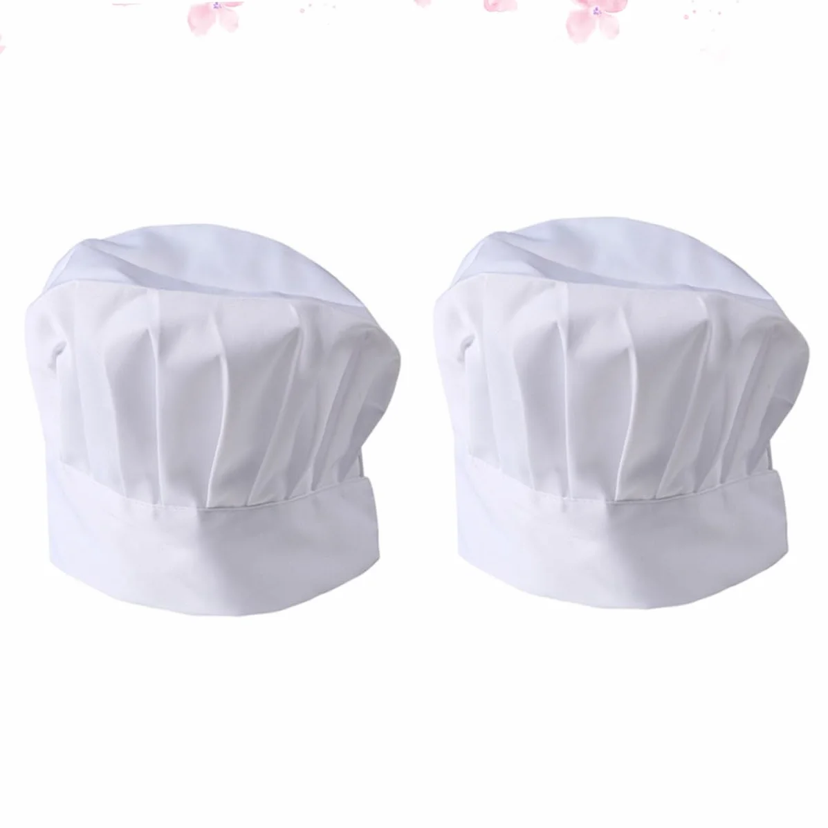2kawałki Czapka Kucharza Szt Regulowana Czapka Antypollucyjna Elegancki Design Do Restauracji i Barów Oddychający Materiał Idealna Dla Kucharzy i Pracowników Gastronomii