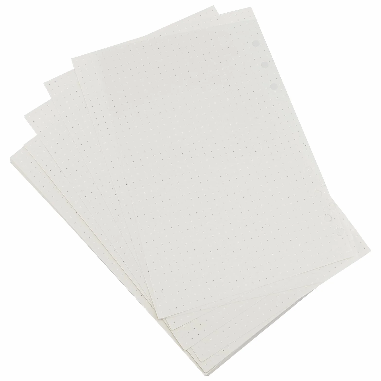 Papier uzupełniający A5 w kropki, 10 sztuk, 450 arkuszy, segregator 6 otworów, do notatnika