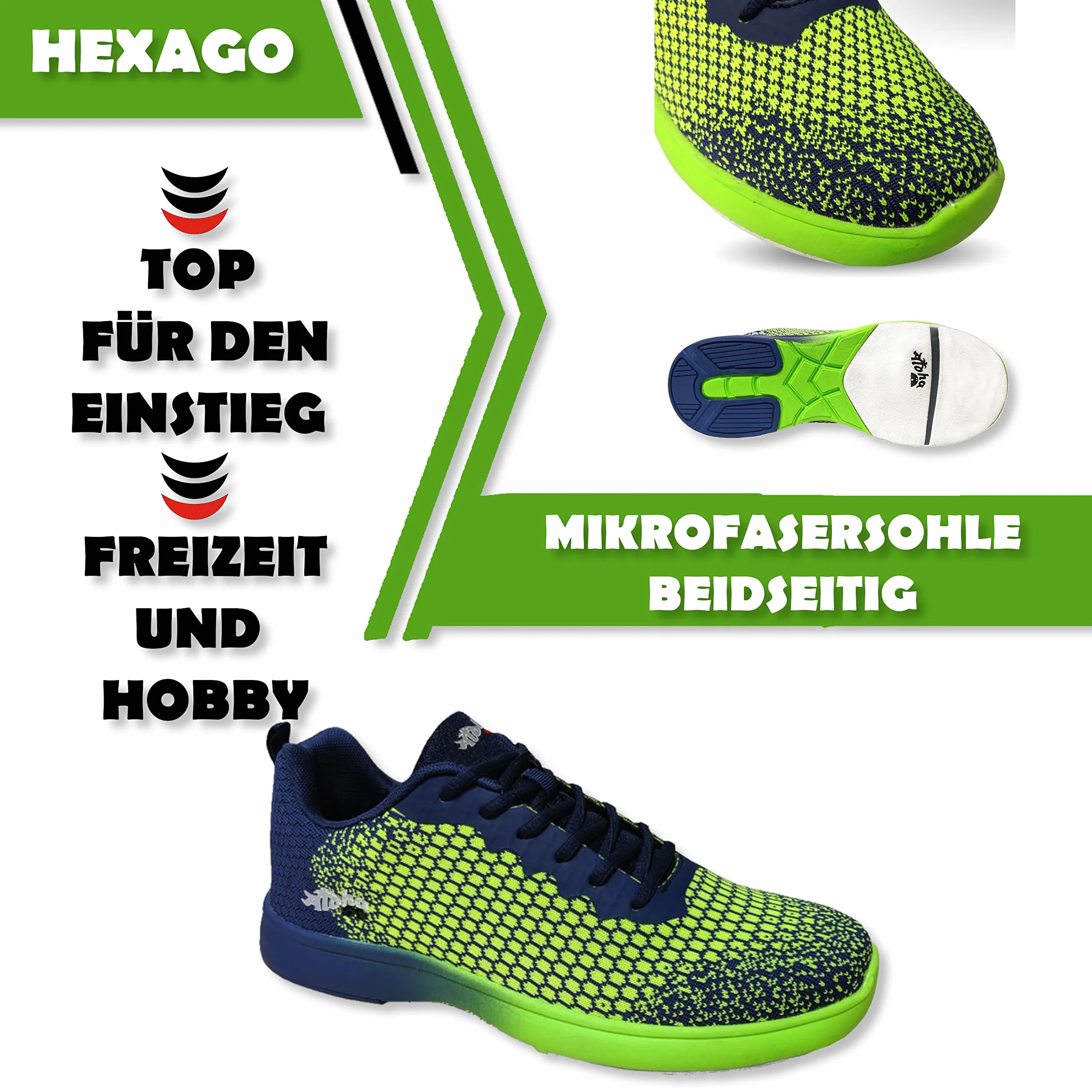 Buty do kręlingu, Aloha HexaGo, dla kobiet i mężczyzn, dla osób prawo- i leworęcznych, rozmiar buta 35-49