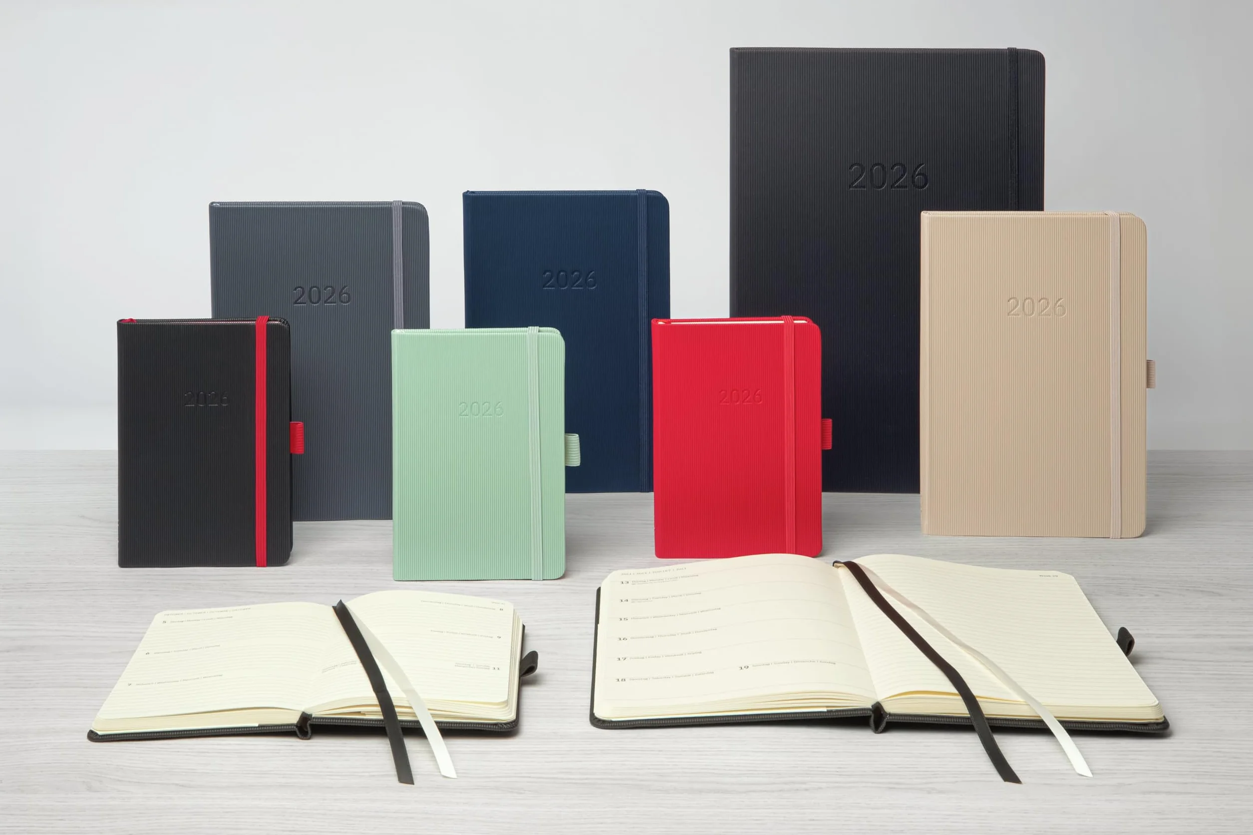 SIGEL C2667 Wochenkalender Conceptum 2026, ca. A6, , dunkelgrau: Agenda Conceptum, Classic, Hardcover