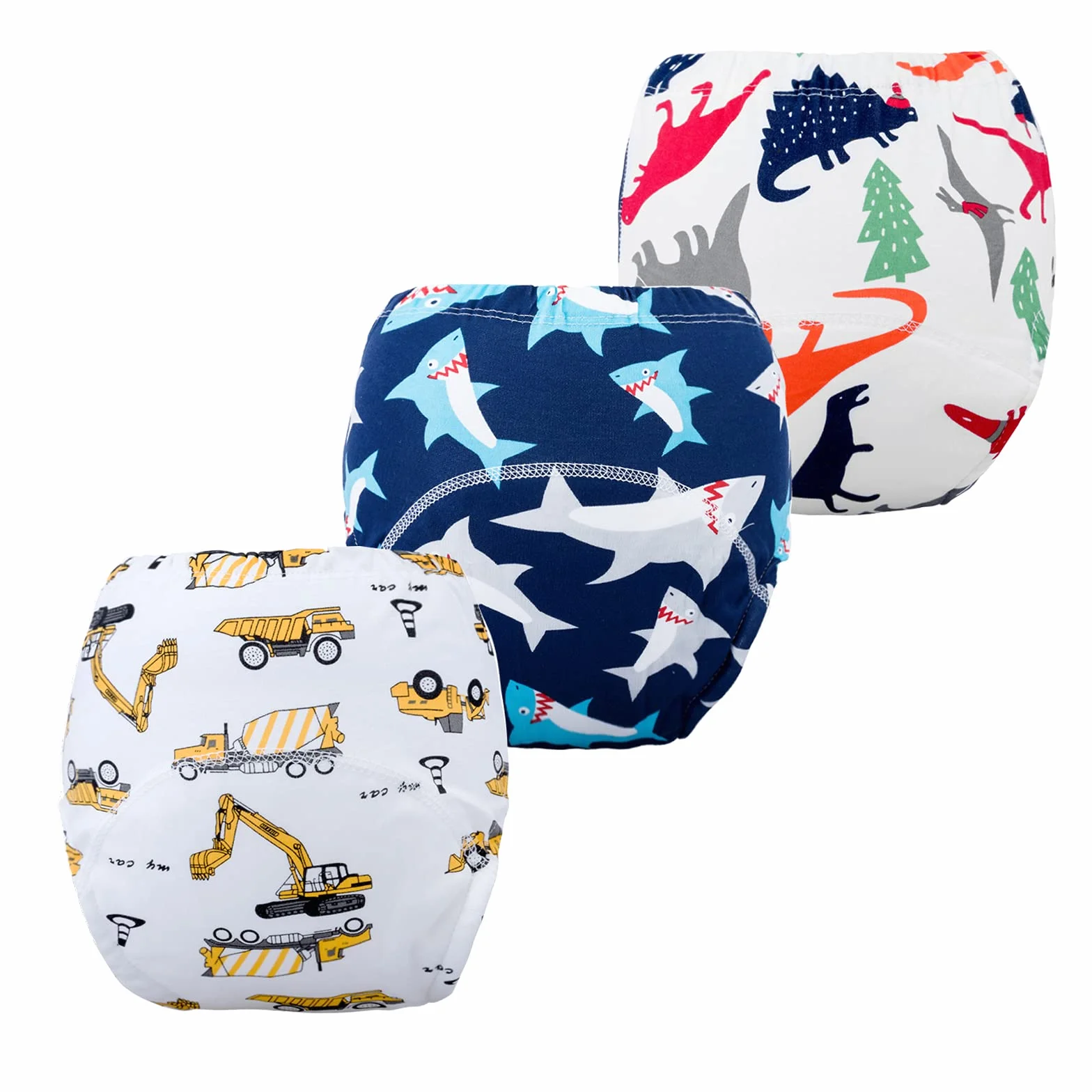 JackLoveBriefs Nocne spodnie treningowe niemowlęce dziecięce nocnik bielizna (od 1 do 5 lat, 8 sztuk