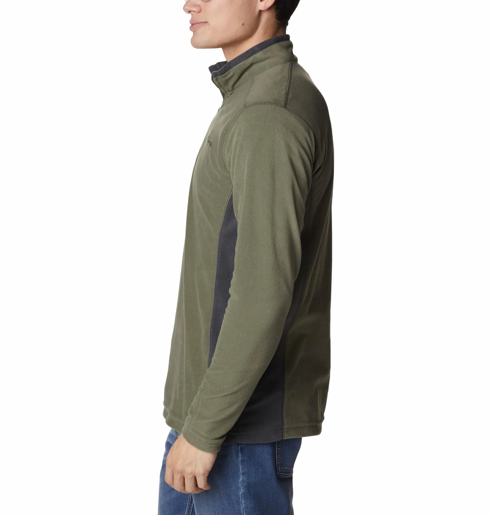 Columbia Klamath Range 2 Half Zip, Bluza Polarowa Mężczyźni, Stone Green/Shark, M