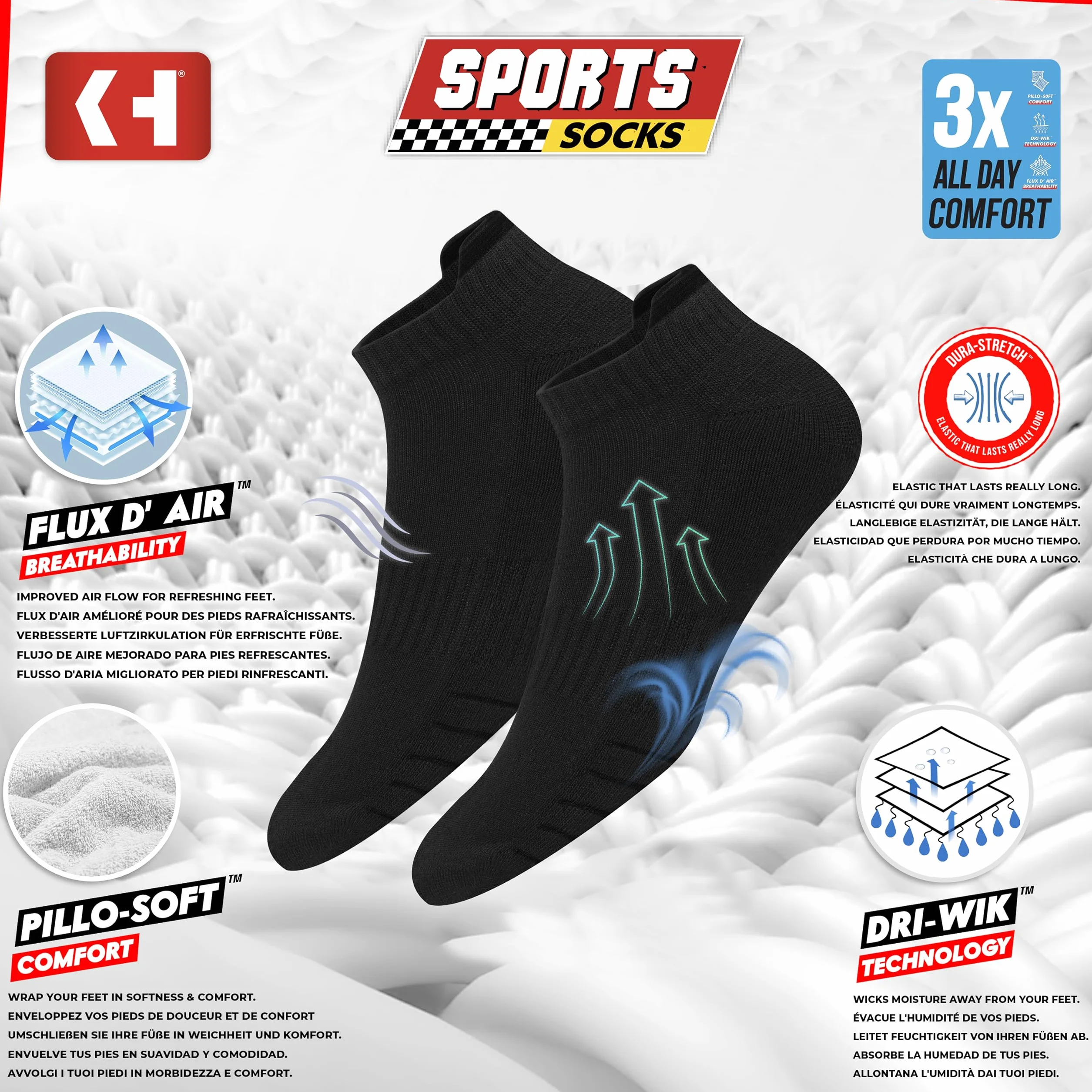 12 par skarpet do sneakersów, damskie i męskie, do biegania, skarpety sportowe, 12 par