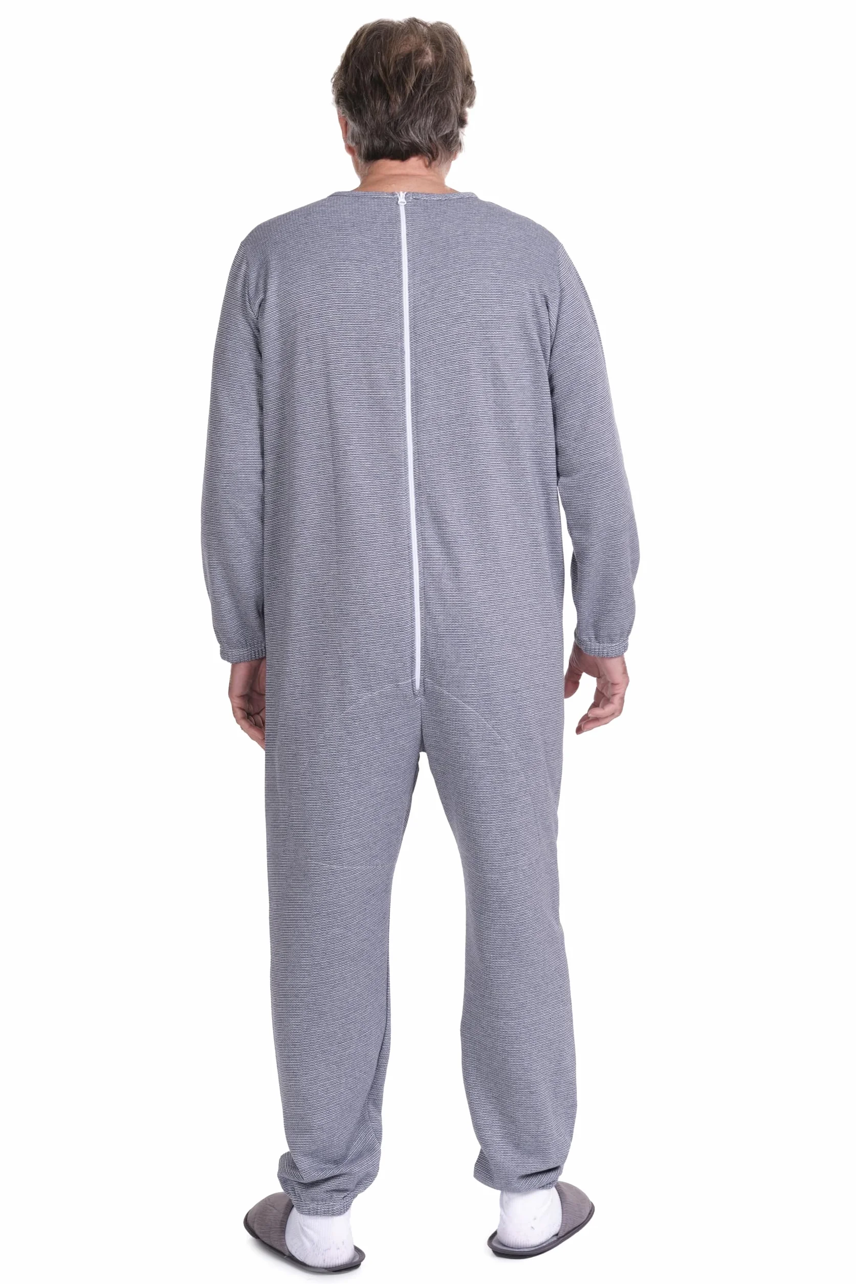FERRUCCI COMFORT Zimowa piżama sanitarna z zamkiem błyskawicznym na plecach - 9014/1 - Mężczyźni/Kobiety - Idealna dla osób starszych - ciepła i oddychająca