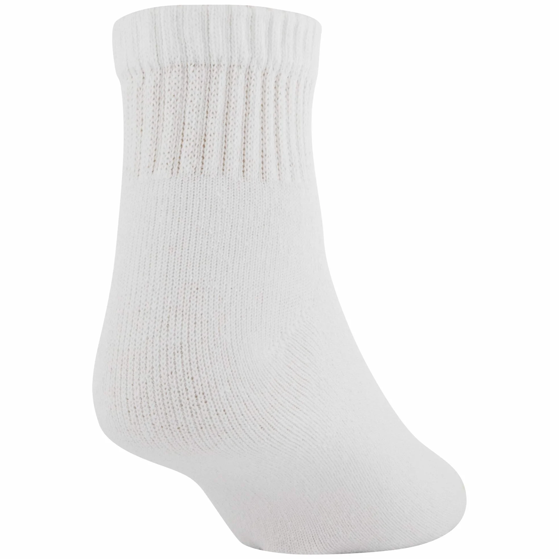 GOLDTOE Men's 656P Cotton Ankle Athletic Socks, Multipairs, White (6-Pairs), Large