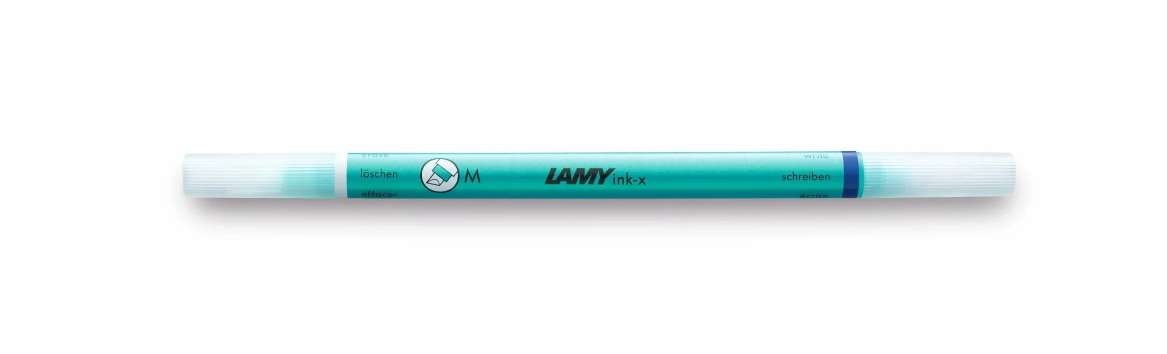 LAMY ink-x wymazywacz atramentu z tworzywa sztucznego z końcówką do usuwania atramentu i końcówką korekcyjną – wyłącznie do wymazywania atramentu królewskiego błękitu, 1 sztuka (1 opakowanie)