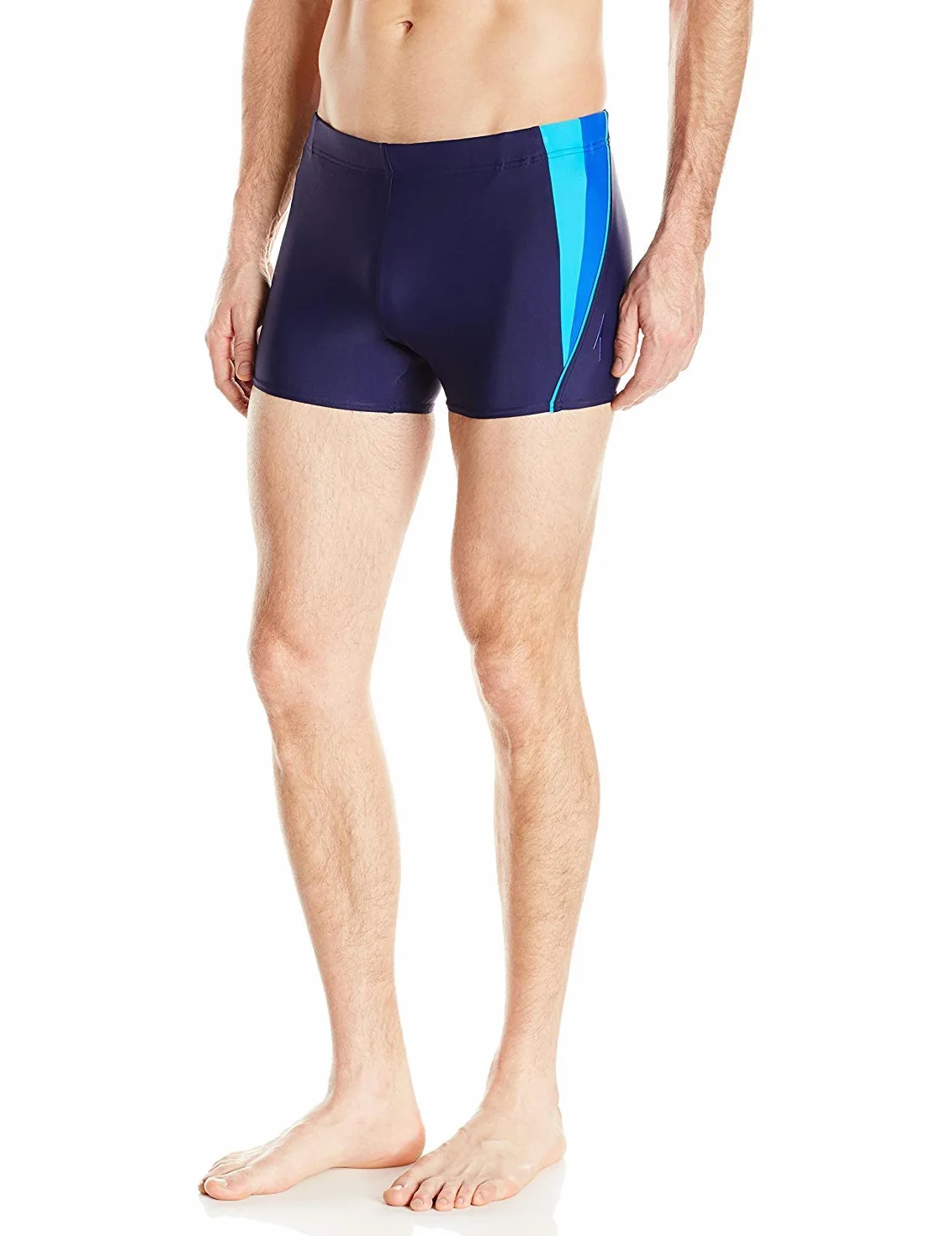 Speedo Fitness Splice Powerflex Eco Square Leg kostium kąpielowy