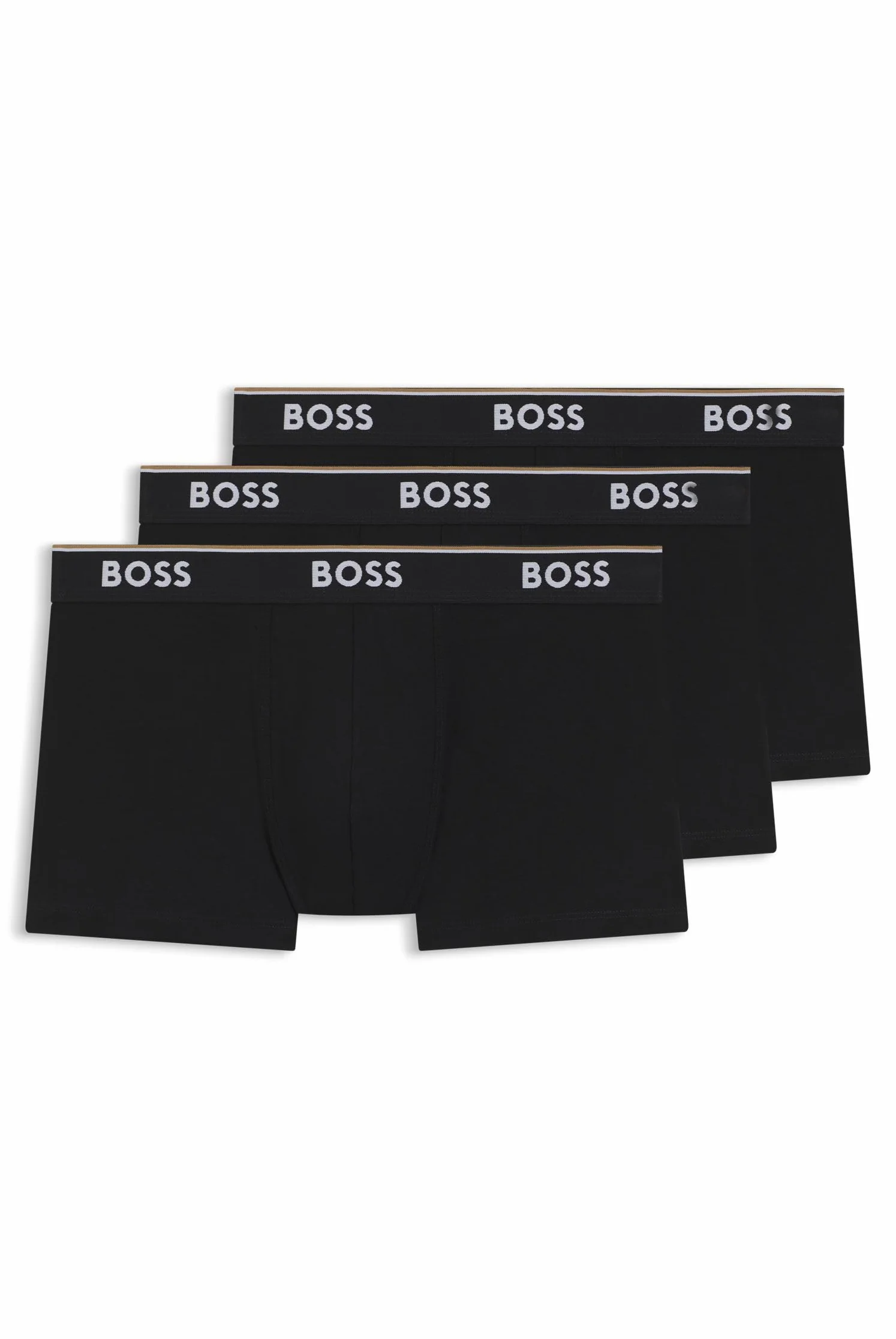 Boss Mężczyźni Power Bokserki, Czarny, L