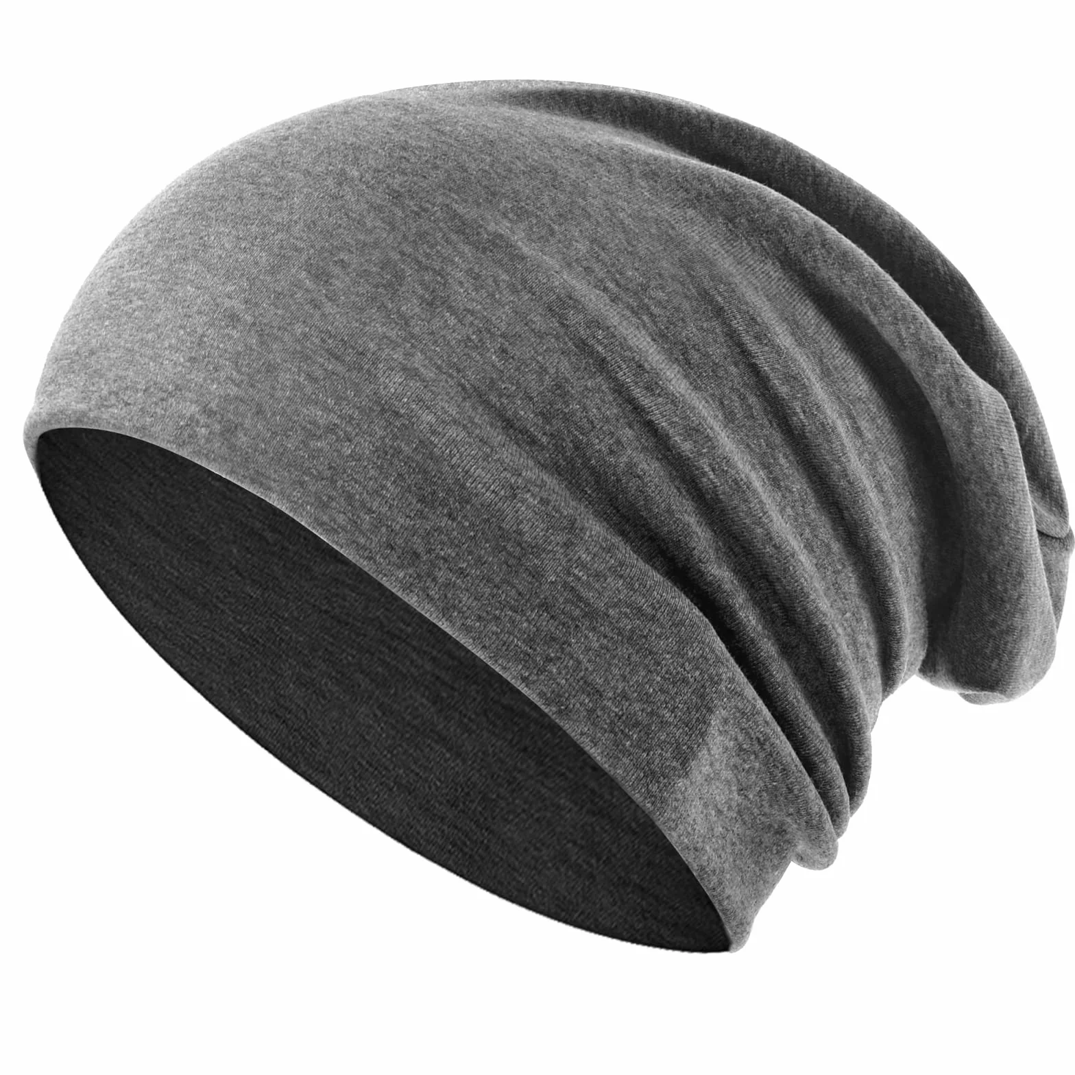 flintronic Czapka typu beanie, luźna czapka z bawełny, lekka i miękka czapka zimowa, elastyczna, dla mężczyzn i kobiet