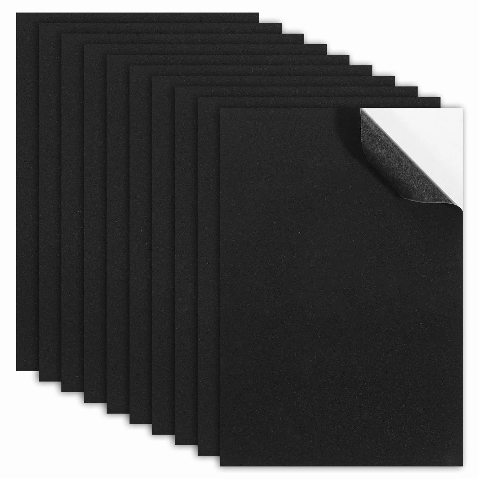 10 sztuk samoprzylepnych płytek z gumy piankowej, 30 cm x 21 cm, płyty piankowe EVA, z samoprzylepnym spodem, do mebli, projektów DIY, ozdabiania