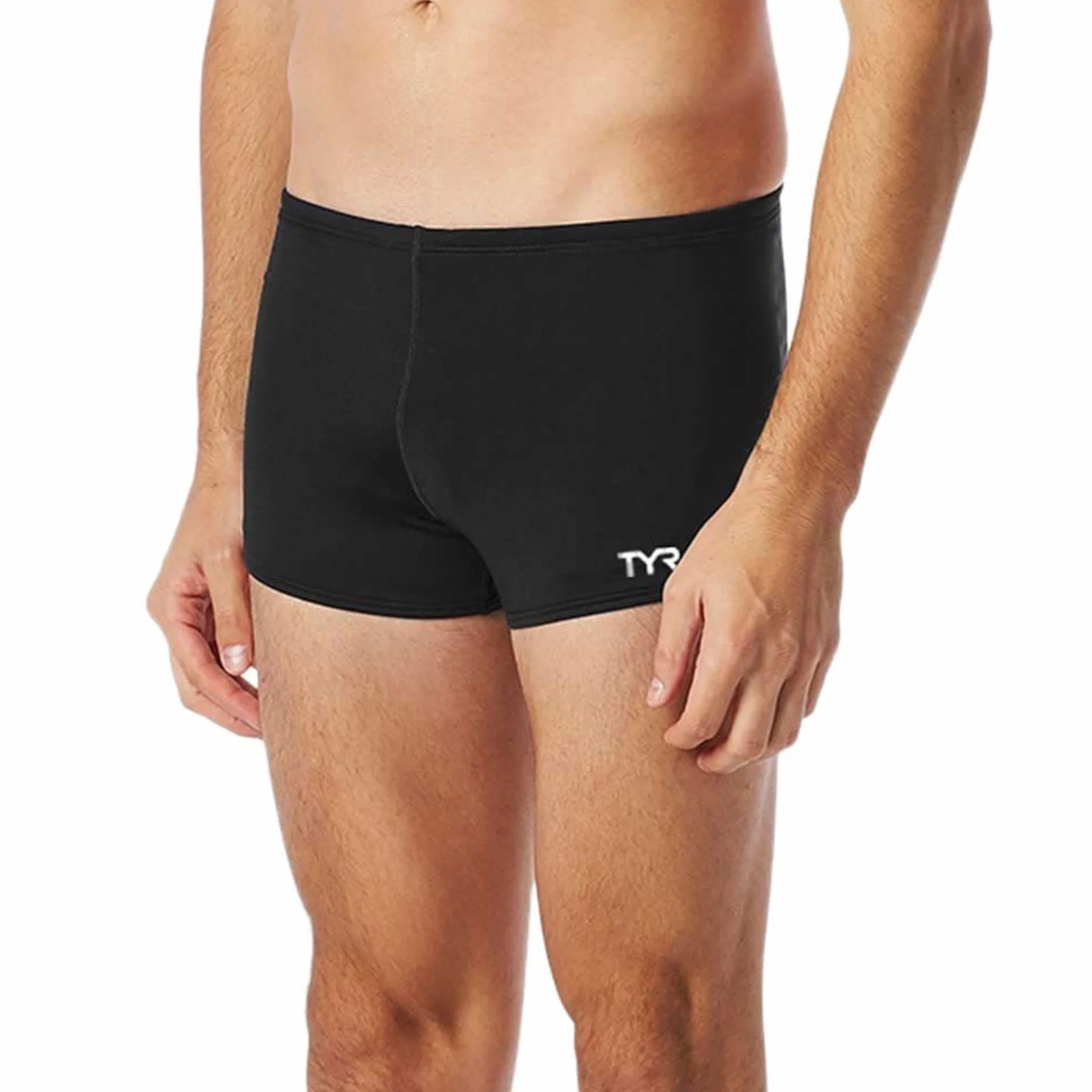 TYR Męski strój kąpielowy Durafast Elite Solid Square Leg
