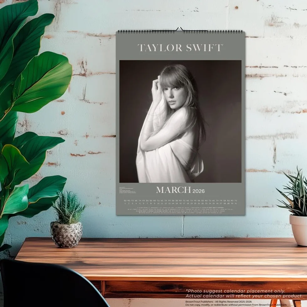 Taylor Swift OFFICIAL | 2026 11.7 x 16.5 Inch (Hanging) Monthly A3 Poster Wall Calendar