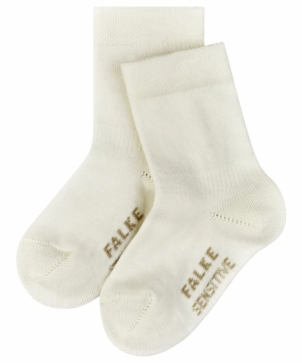 FALKE Uniseks - niemowlęta Skarpety Sensitive B So Bawełna bezuciskowe 1 Para, Biały Off-White 2040, 50-56
