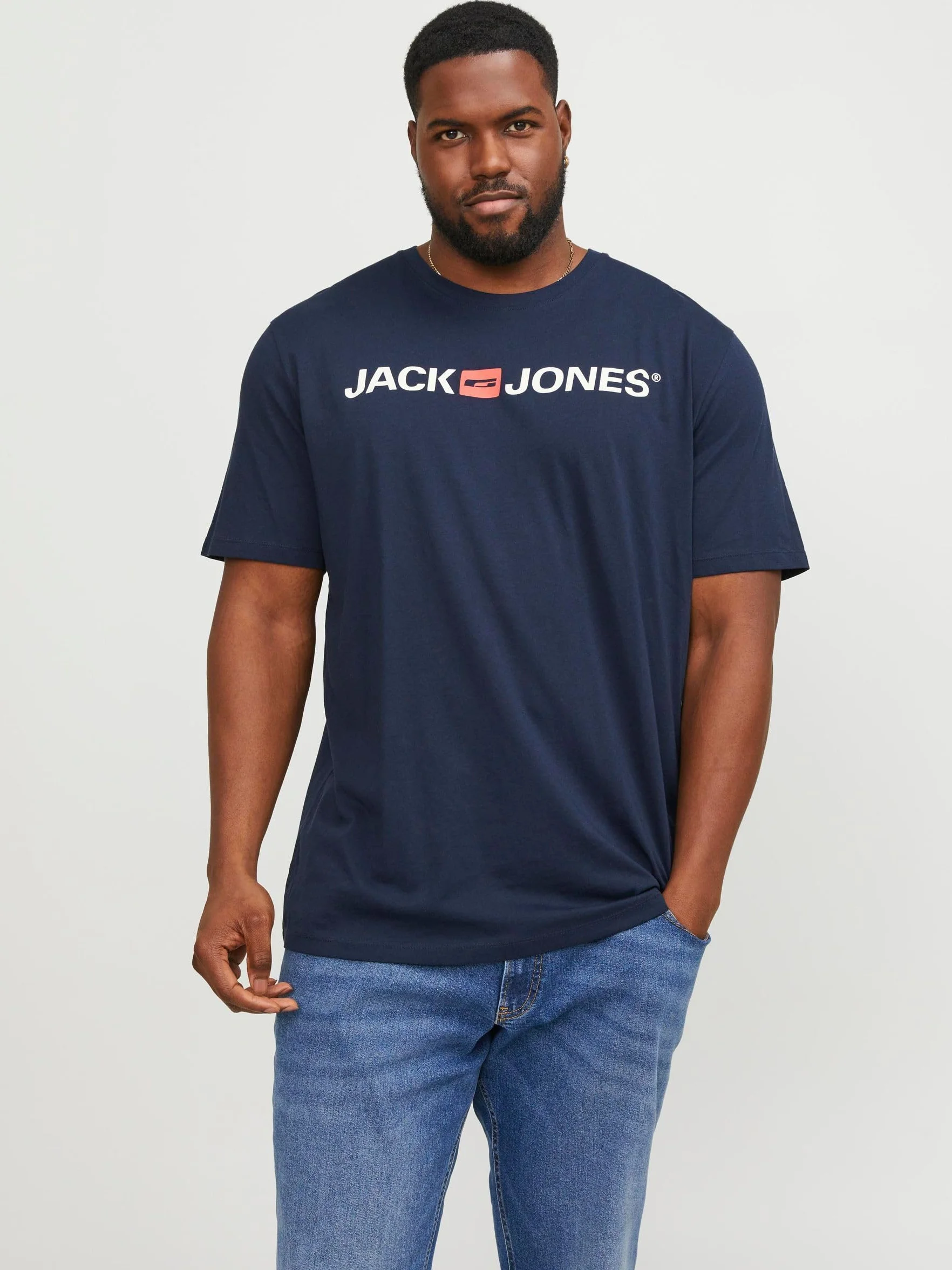JACK & JONES Podkoszulek Mężczyźni Jjecorp Logo Tee Ss Crew Neck Noos