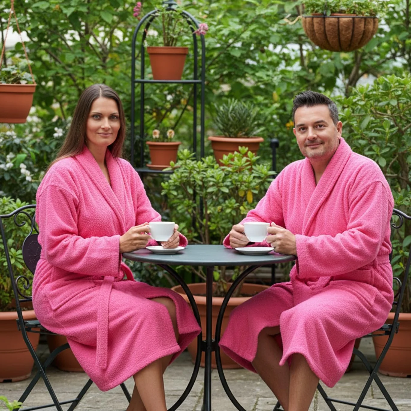LEBENGOOD Szlafrok damski 100% bawełna OEKO-TEX, ręcznik frotte 450 g/m², szlafroki dla młodzieży, pod prysznic, na basen, szlafrok, unisex