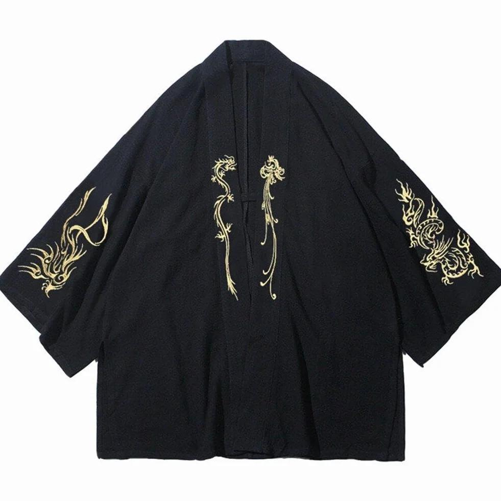 japoński kardigan kimono męski Haori Yukata męski kostum samurajowski kimono kurtka kimono Yukata Haori
