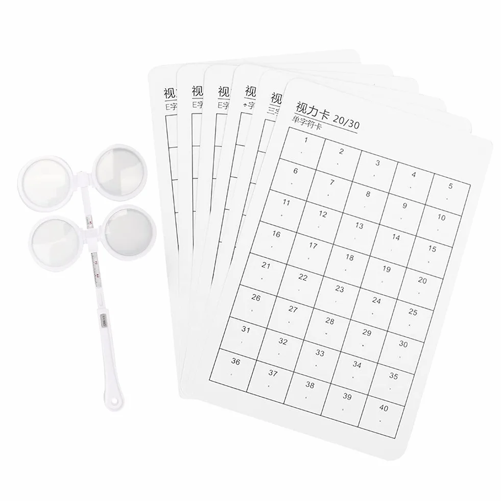 Flipper Optyczny, Flipper Optyczny Optometria Plastikowa Klapka Regulowana Optometria Plastikowa Klapka 6szt z kartą wizualną Instrument Optyczny (±150 stopni)