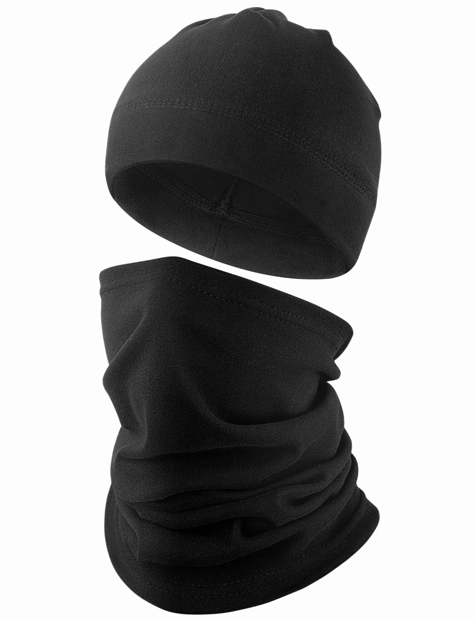 Kiiwah Beanie czapka i szal dla mężczyzn i kobiet, uniseks, ciepła czapka zimowa, szalik, chusta wielofunkcyjna na zimę, do uprawiania sportu, jazdy na nartach, biegania, motocyklu, jazdy na rowerze