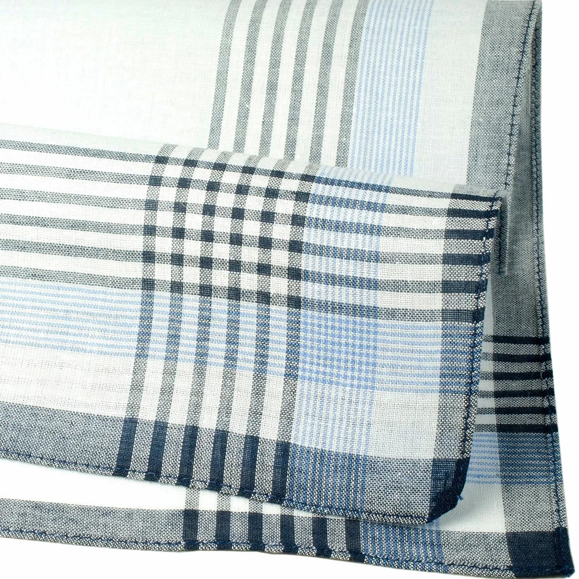 9 Dużych Chusteczek z Tkaniny dla Mężczyzn - 100% Bawełna - 40x40 cm - Model Gaspard