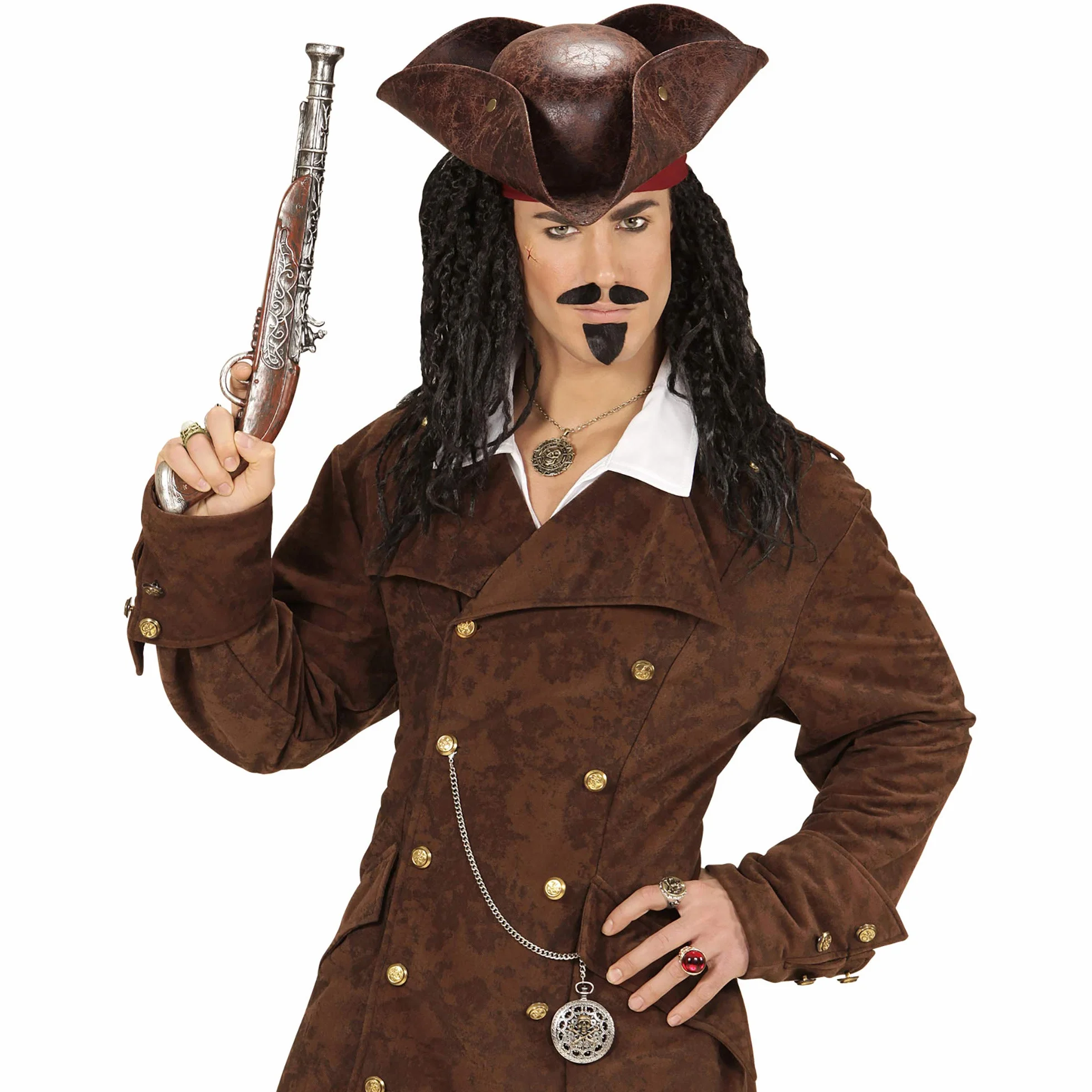 Widmann 46738 – pierścionek z trupią czaszką i skrzyżowanymi kościami, biżuteria, pirat, pirat, karnawał, impreza tematyczna, Halloween