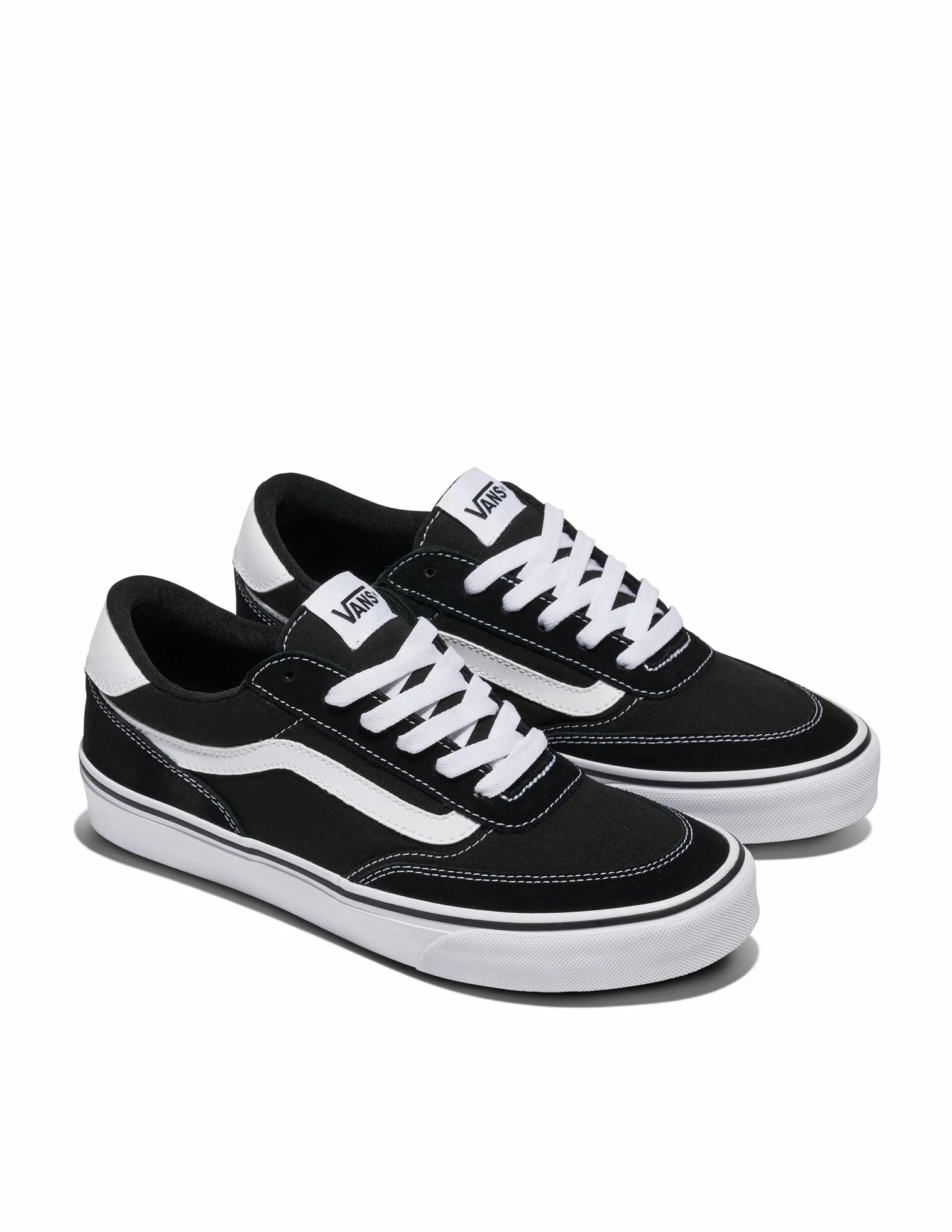 Vans Męski Buty Sportowe Brooklyn Suede, Black/White
