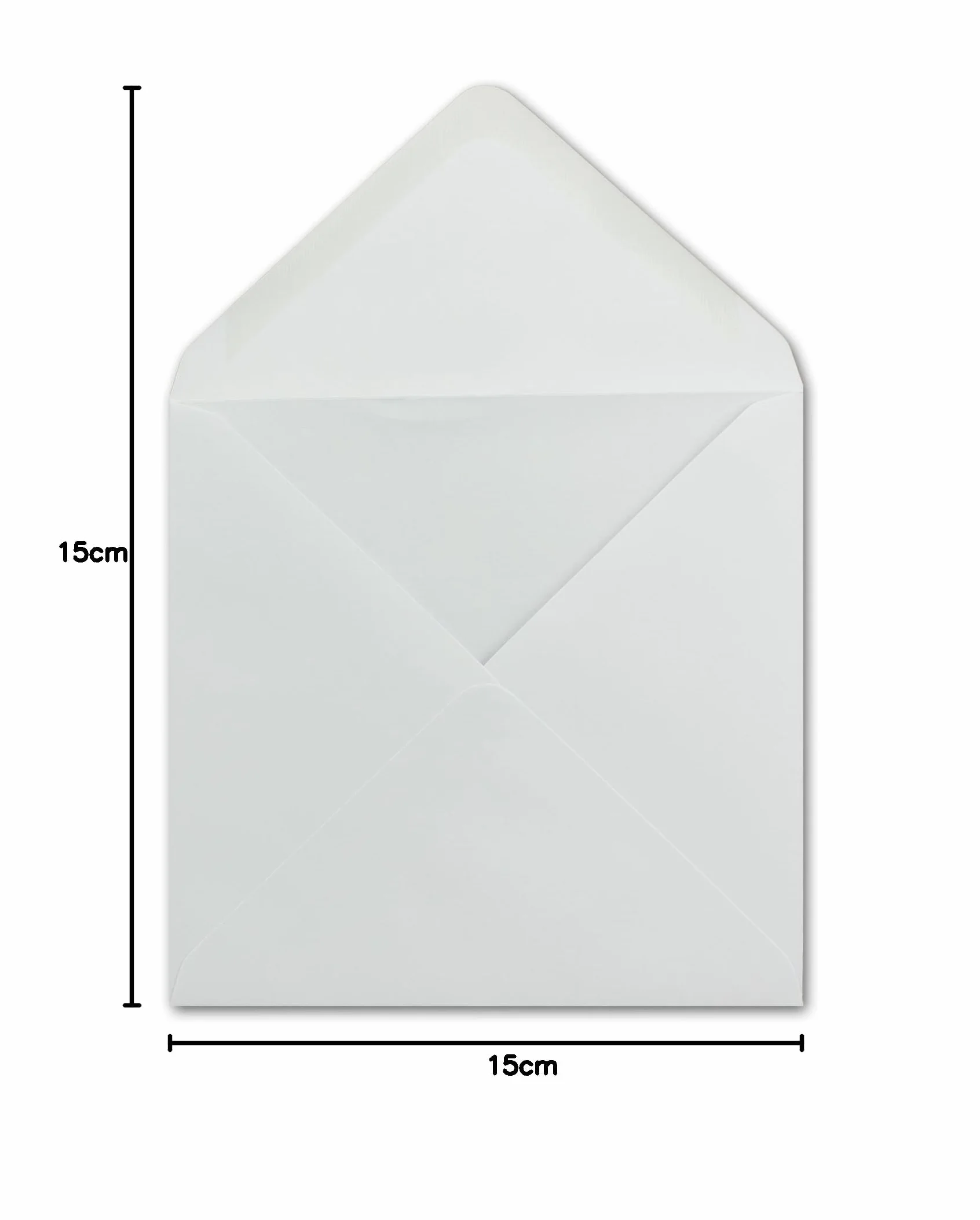 25 kwadratowych kopert białych 15 x 15 cm 100 g/m² klejenie na mokro koperty bez okienka, idealne na Boże Narodzenie, kartki z życzeniami, zaproszenia Glüxx-Agent