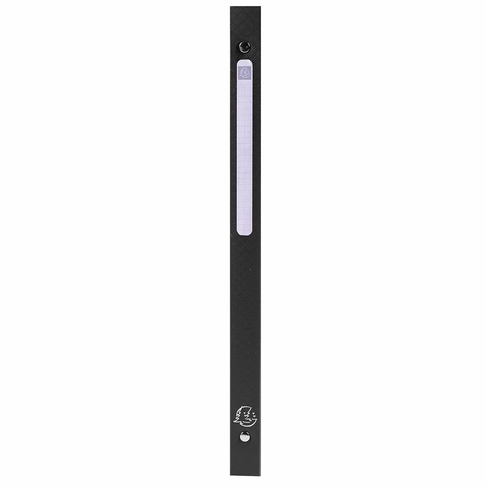Exacompta 51191E Segregator OPAK - 4 ringowy 15mm - polipropylen - etykieta grzbietowa - grzbiet 20mm - A4 - 1 sztuka kolor czarny