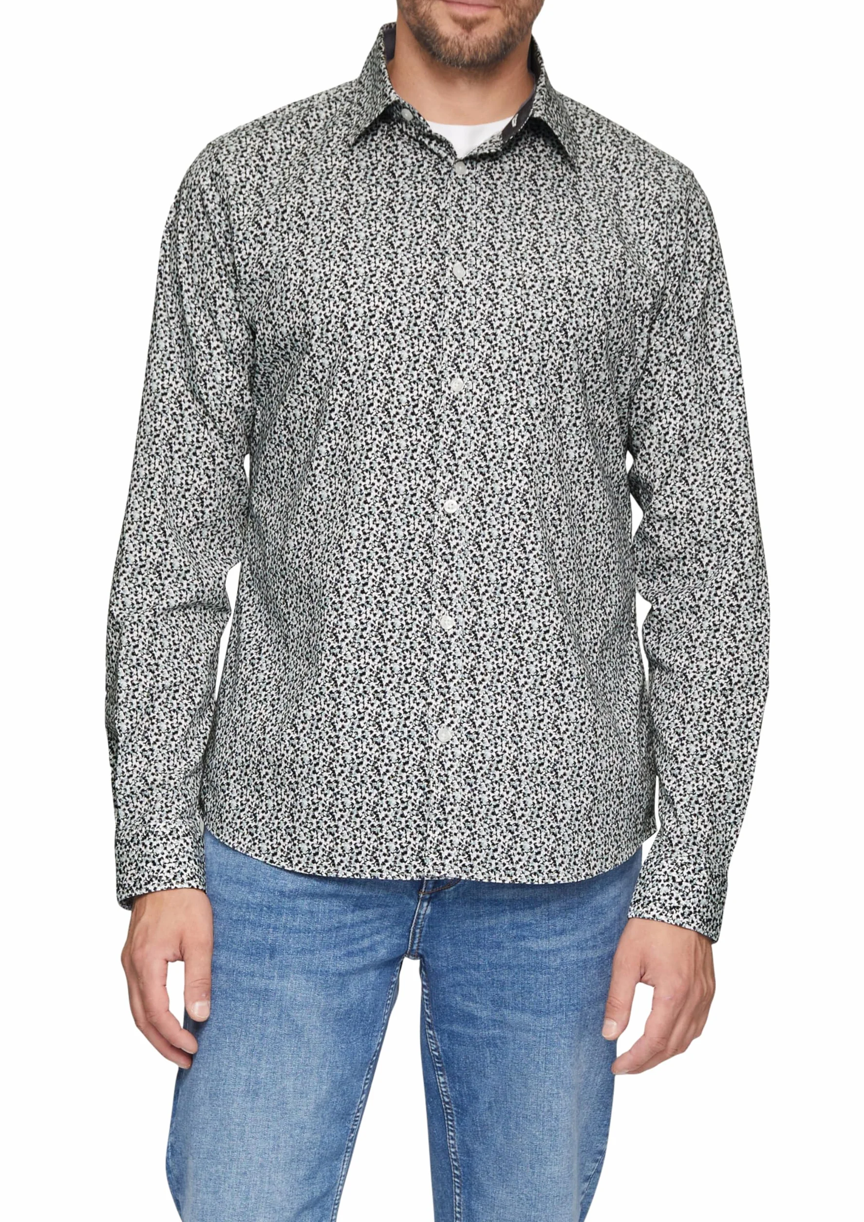 s.Oliver Koszula z długim rękawem, krój slim fit, 01A1, XL