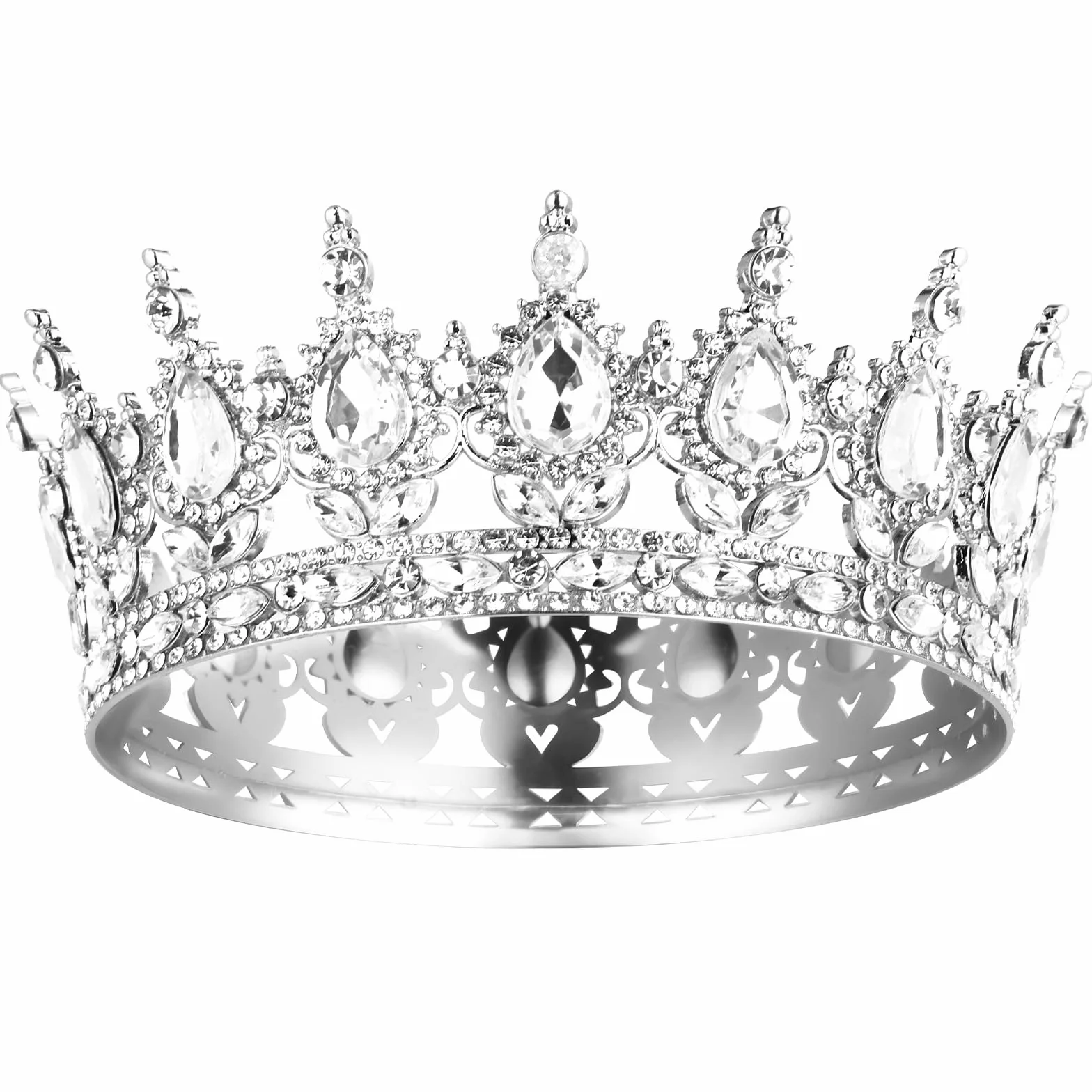 Korona tiara - srebrna