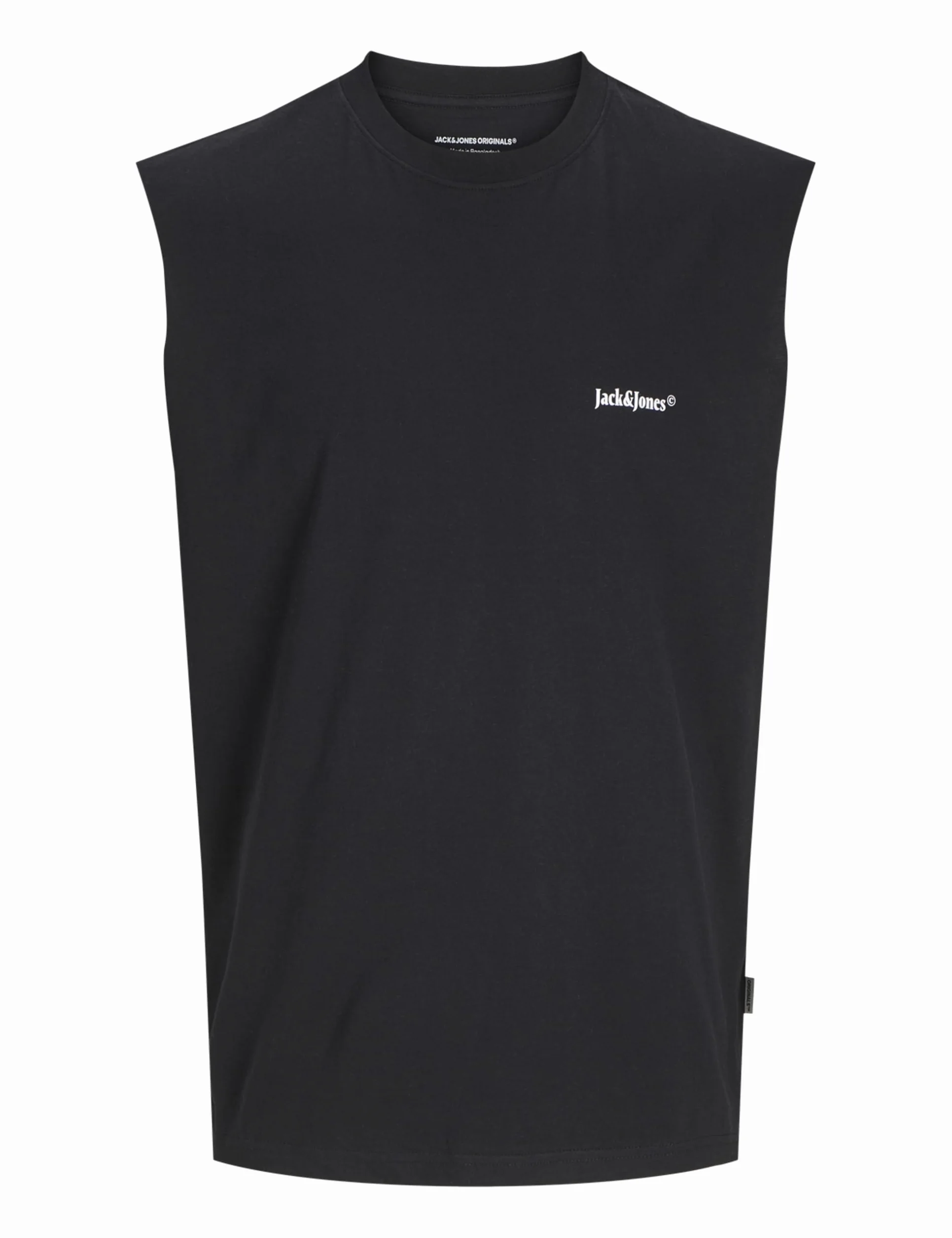 Jack & Jones Jorvarenna koszulka bez rękawów z okrągłym dekoltem, czarny, S