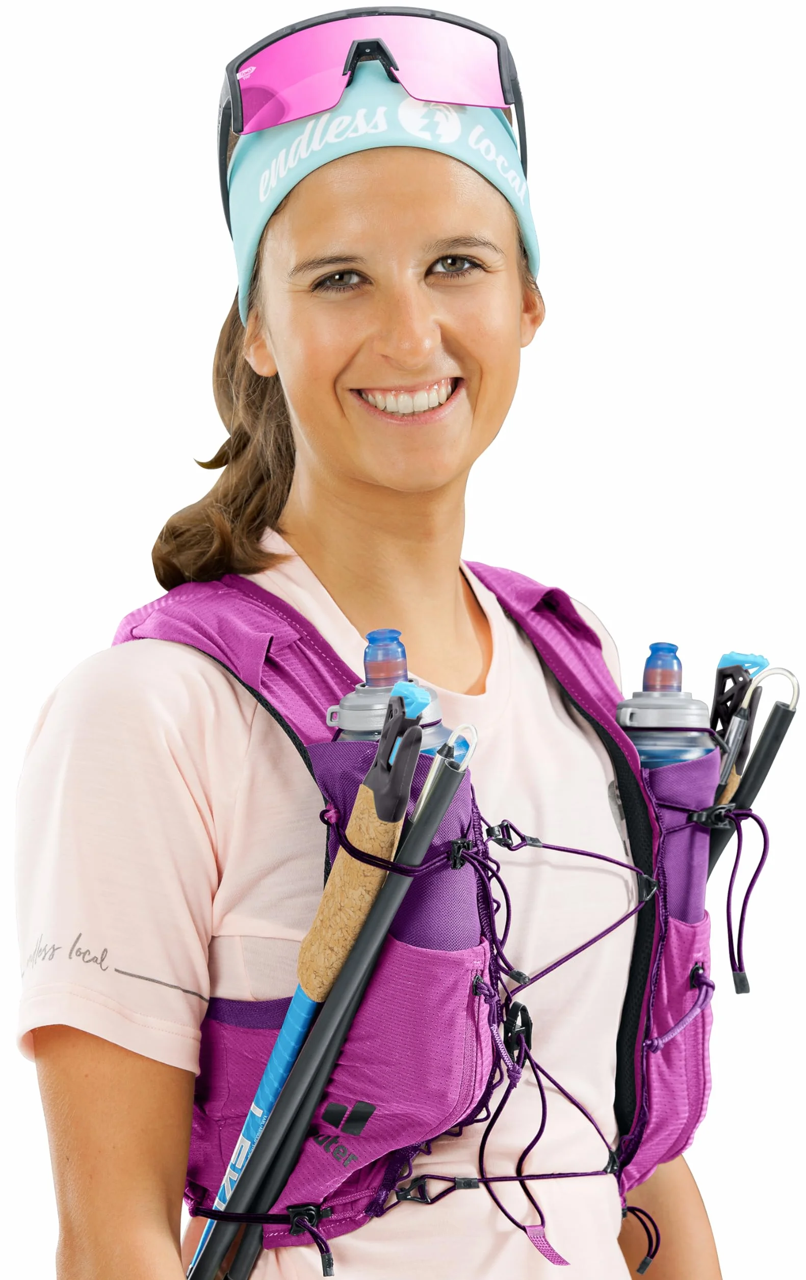 deuter Traick 5 SL damska kamizelka do biegania, Lotus-mystic, S, Minimalistyczny