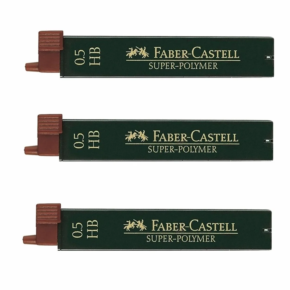 (0.5 mm HB) - Faber-Castell Super-polymer Fineline Leads 0.5mm - HB
