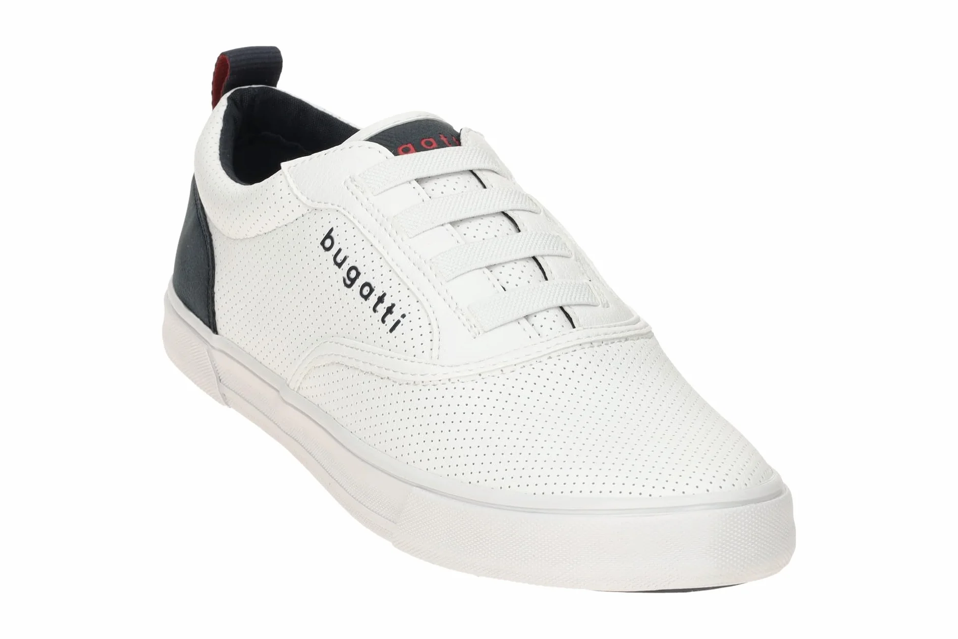 bugatti Mężczyźni Bequeme Schnürschuh Memory Foam Elegante Casual Easy Fit Sneaker Aus Austauschbaren EinlegesohlenMokasyny