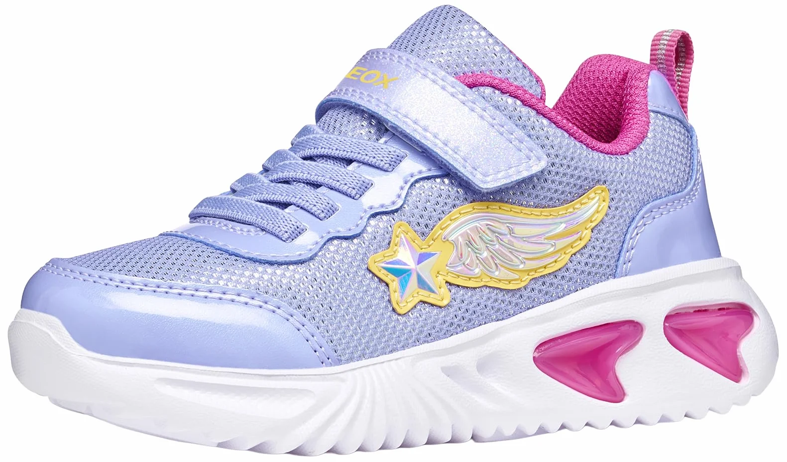 Geox J Assister Girl B Sneakers, lawendowe/fuksja, 31 EU