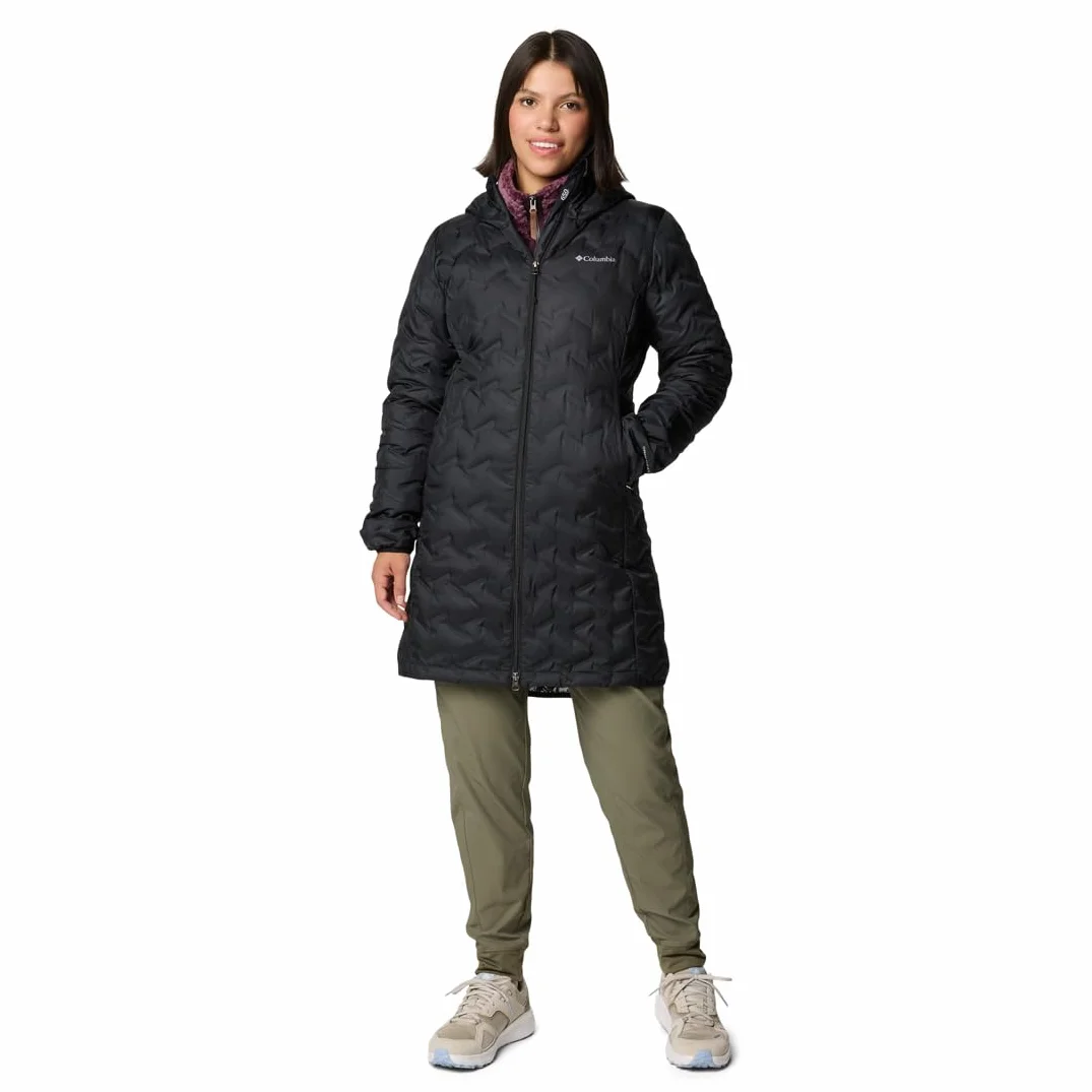 Columbia Damska długa kurtka puchowa Delta Ridge 2, czarna, L