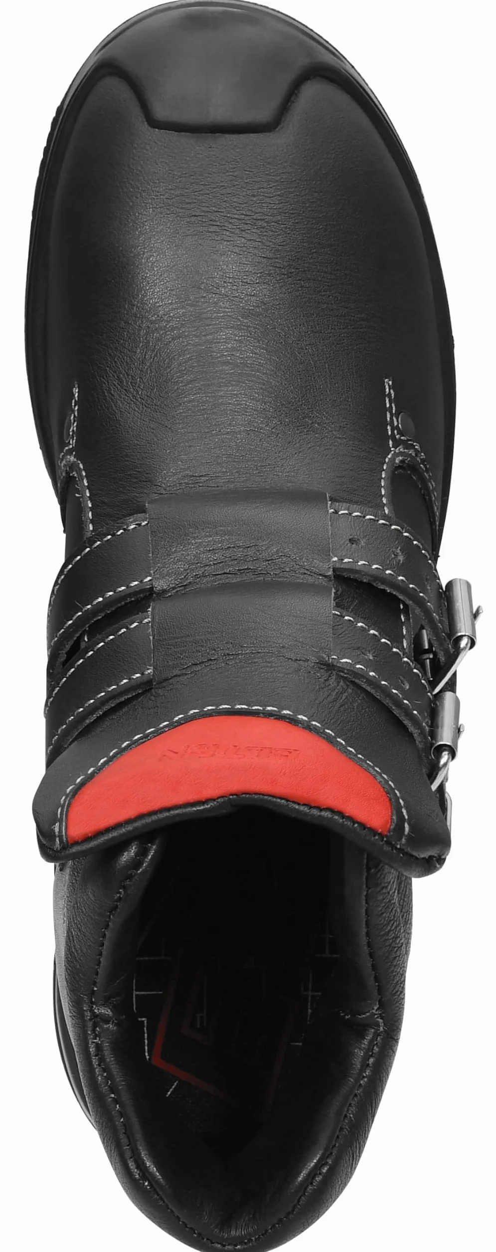 ELTEN Anderson Roof S3 HI, męskie, skórzane, stalowe noski, lekkie, wytrzymałe, czarne/czerwone, rozmiar: 44