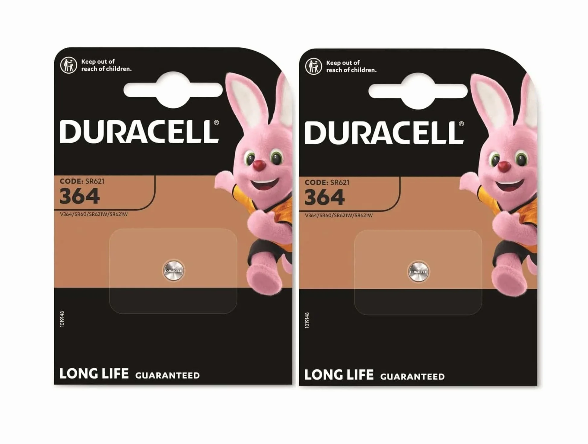 2 x Duracell 364 (2 x 1 bateria) 2 baterie (SR621/V364/SR60/SR621W)