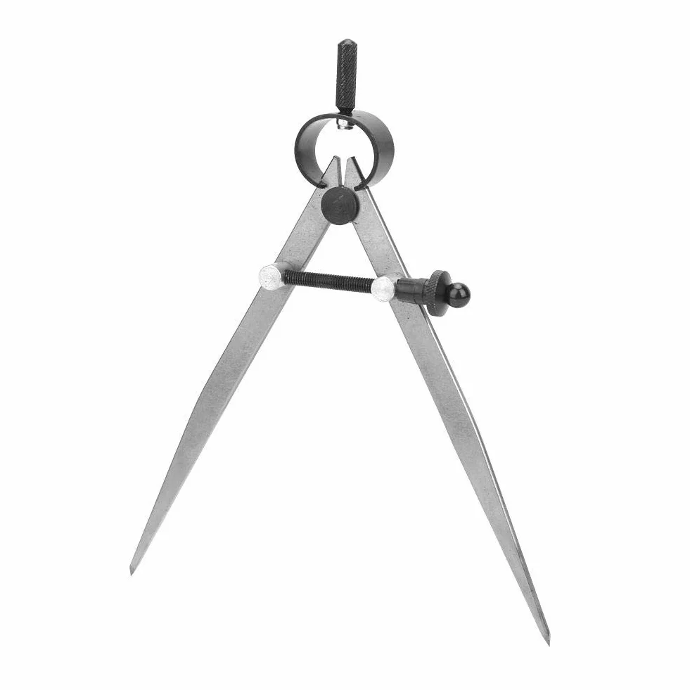 45 # stal skórzana Craft Compass Wing Divider regulowany separator sprężynowy kompas skórzany Line Marking Tools (150 mm)