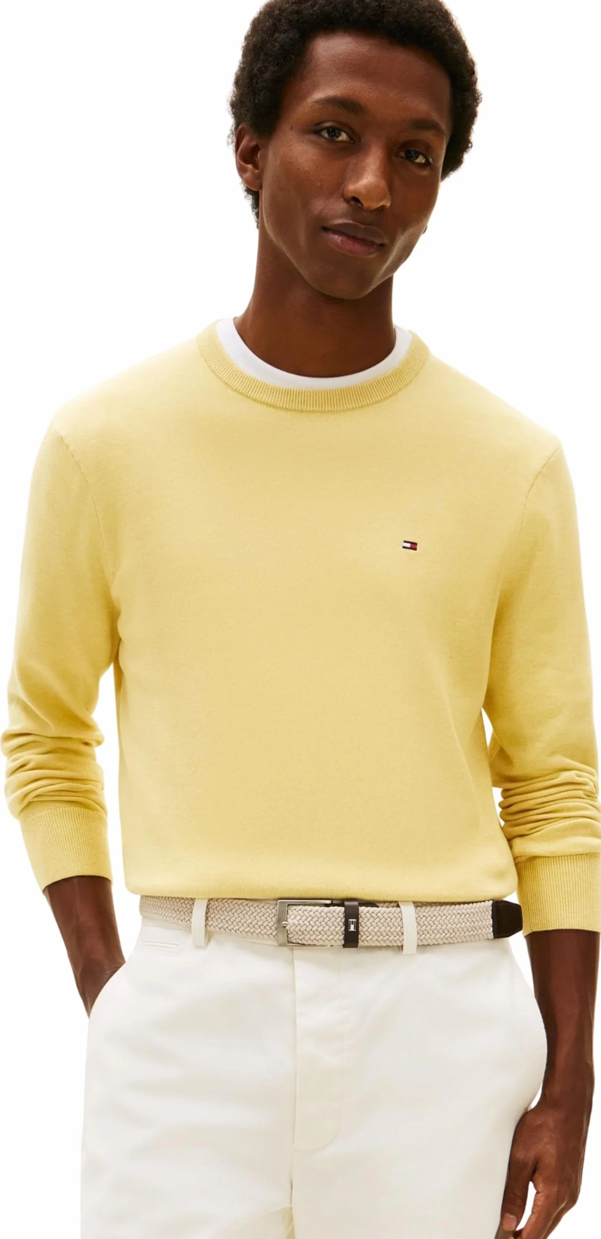 Tommy Hilfiger Sweter pullover Mężczyźni Essential Ssnl Cotton Crew Neck Mw0mw39999