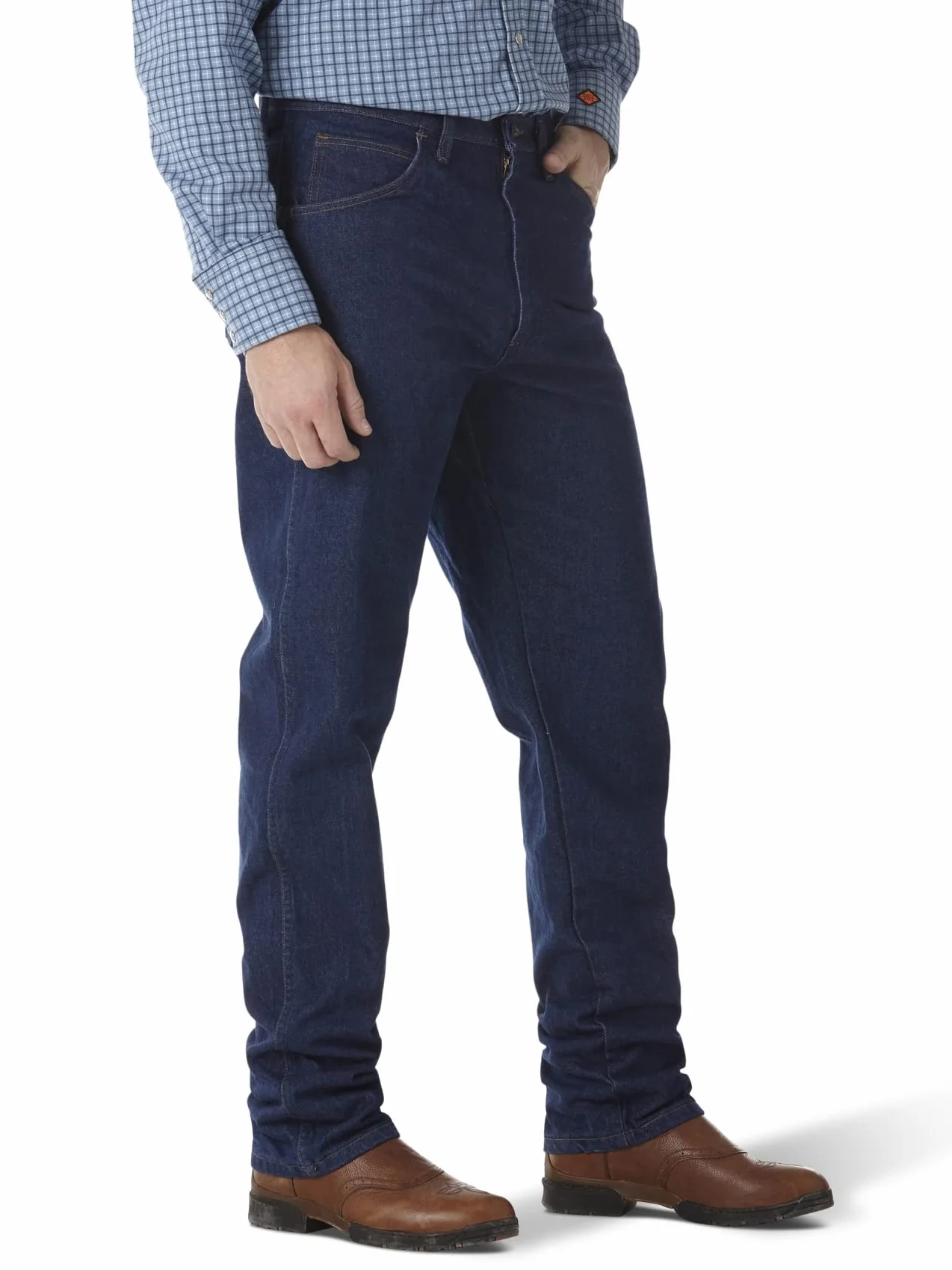 Wrangler Men's Flame Resistant Relaxed Fit Jean,Blue,31x30