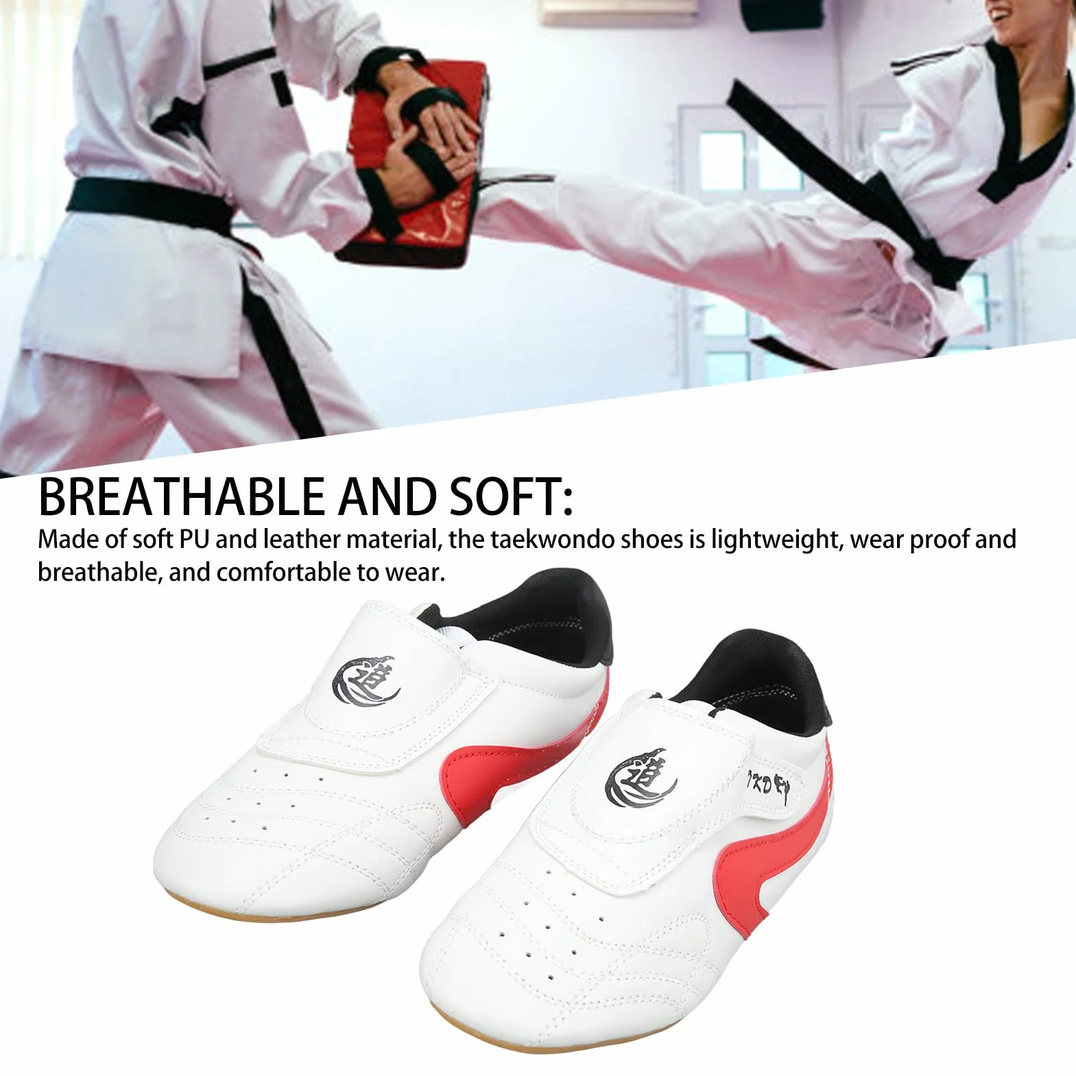 Buty do Taekwondo, Unisex Oddychające Tenisówki do Sztuk Walki do Kung Fu